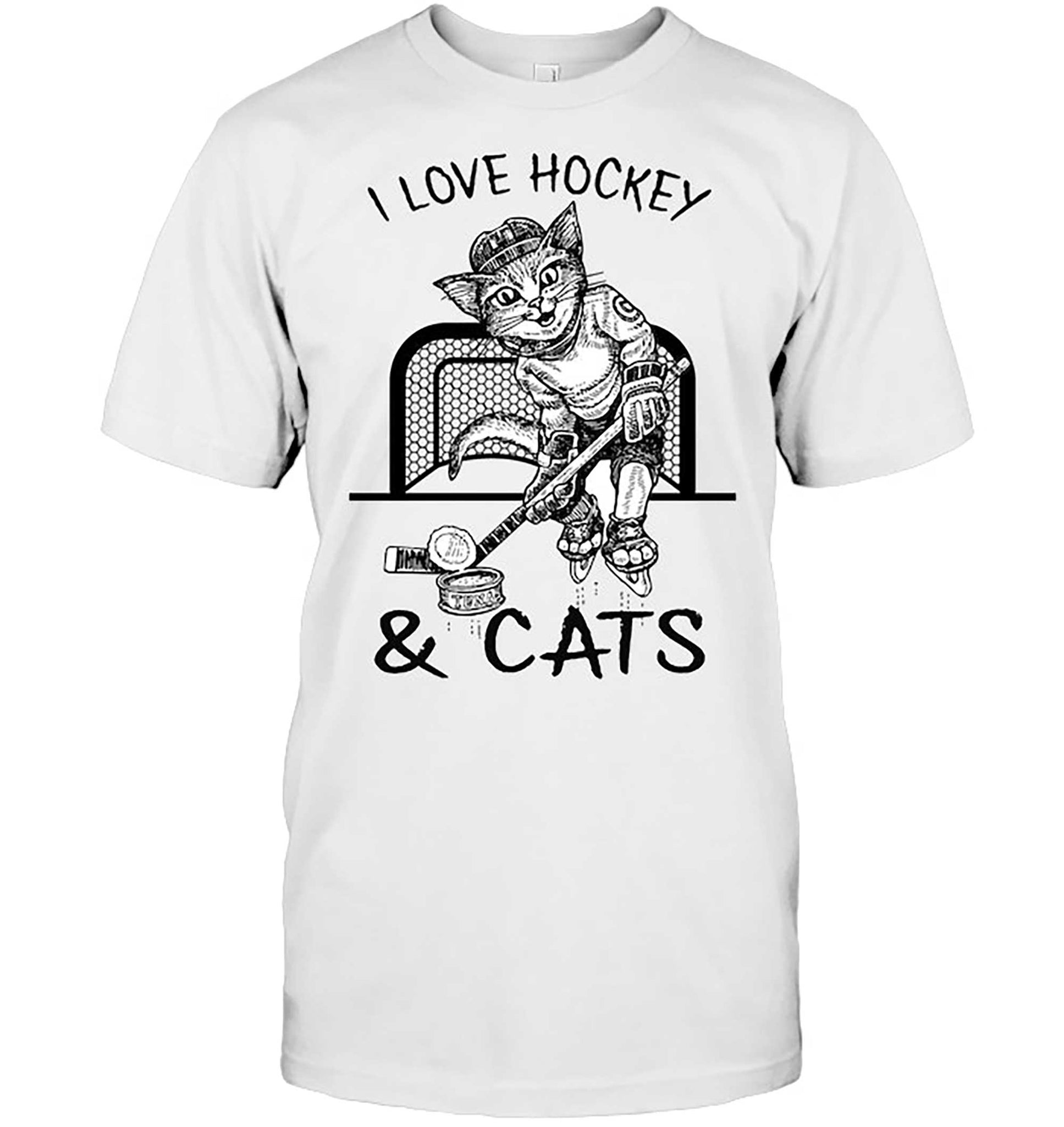 Skitongift-I-Love-Hockey-Cats-Funny-Shirts-Hoodie-Sweater-Short-Sleeve-Casual-Shirt