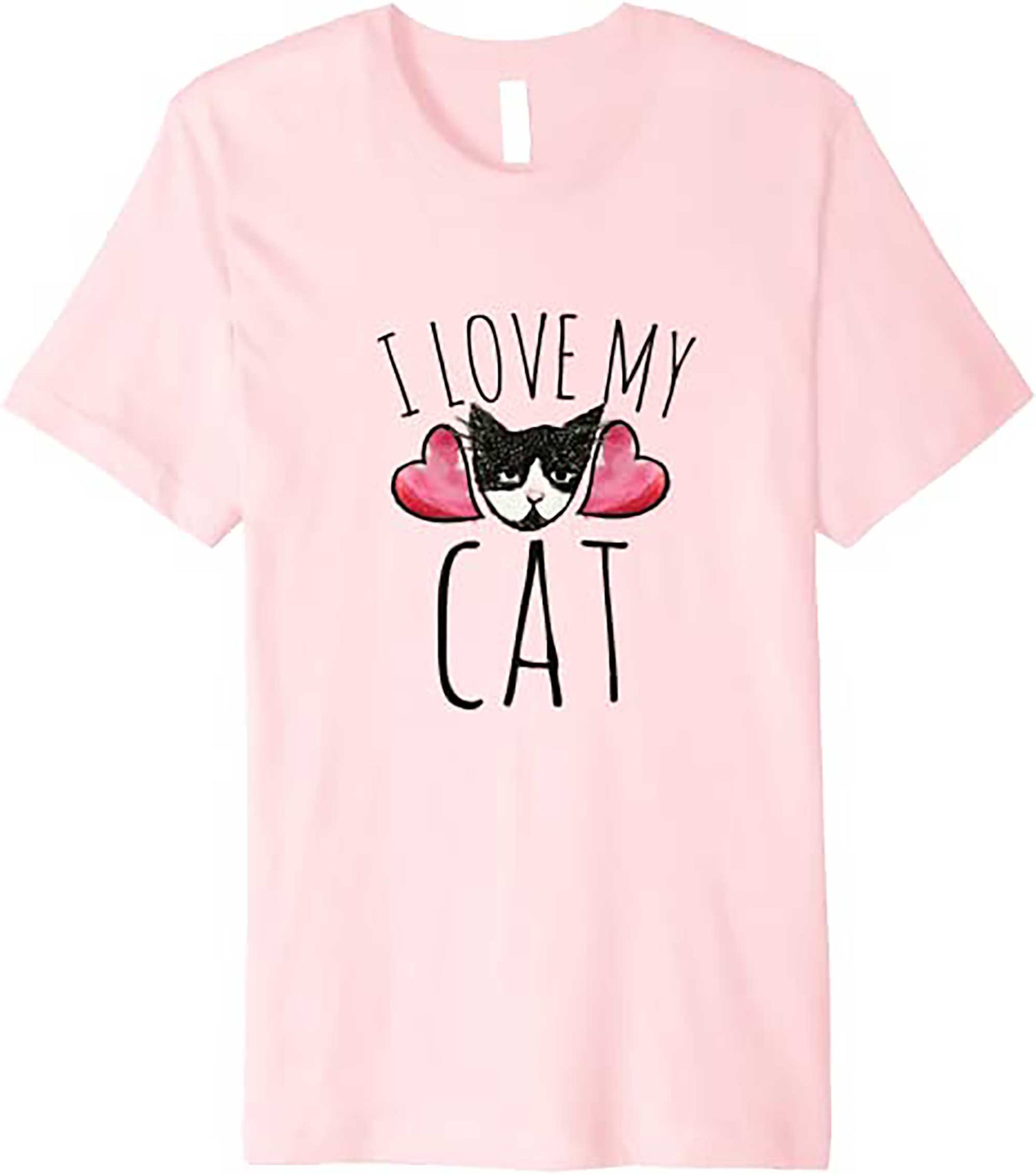 Skitongifts I Love My Cat T Shirt Cute Kitty Cats Tshirts Tuxedo Cat Tee