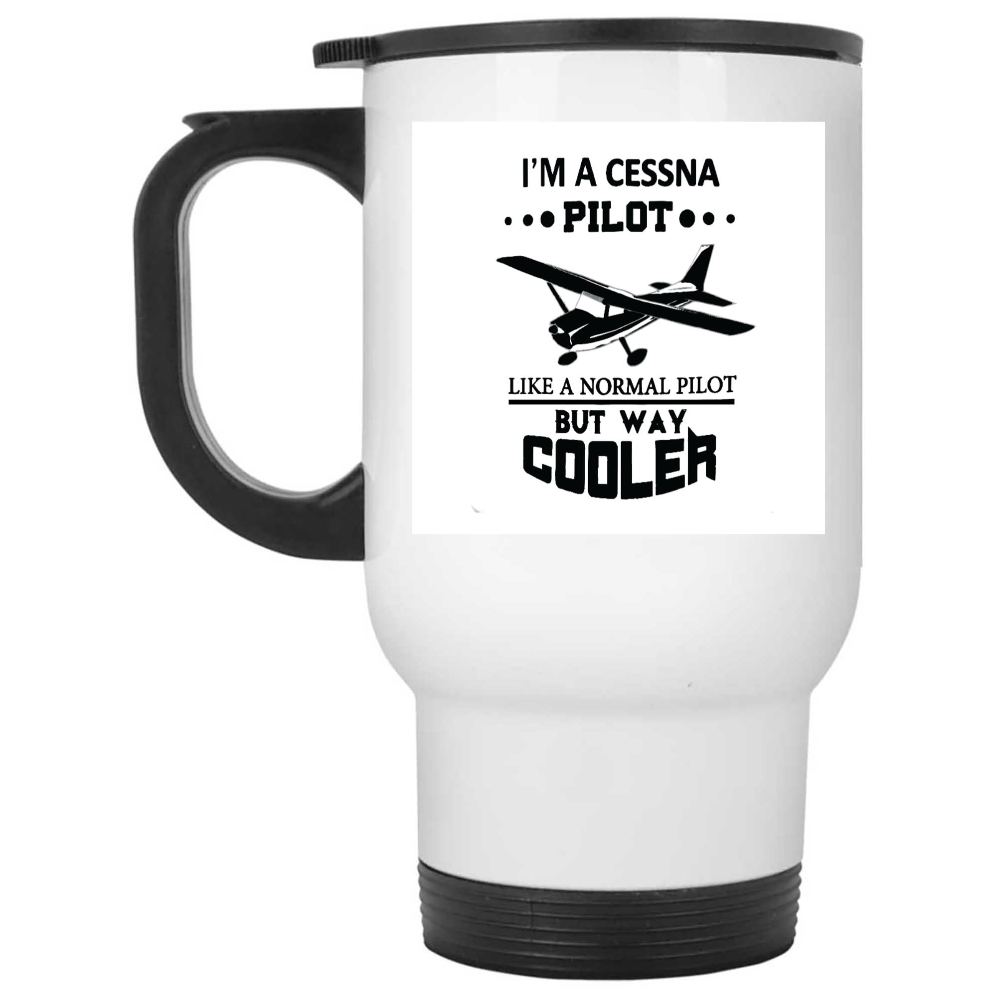 Skitongifts Funny Ceramic Novelty Coffee Mug I'm A Cessna Pilot But Way Cooler Ig0g8Ee