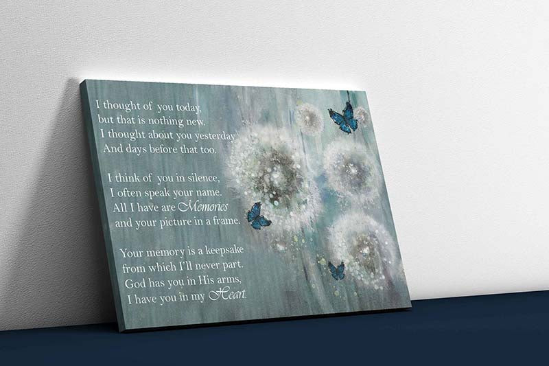 Skitongifts Wall Decoration, Home Decor, Decoration Room I Thought Of You Today But That Is Nothing New TT2102