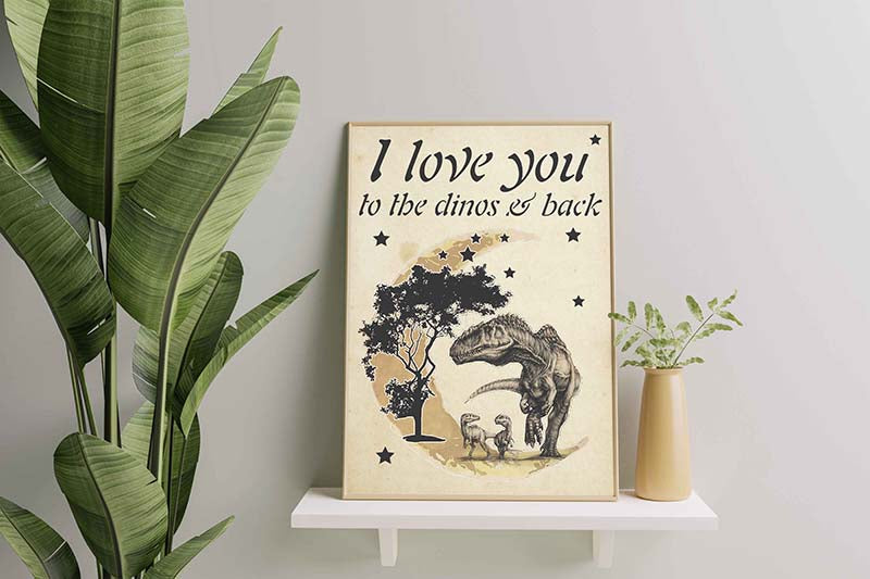 I love you to the dinos back-TT1811