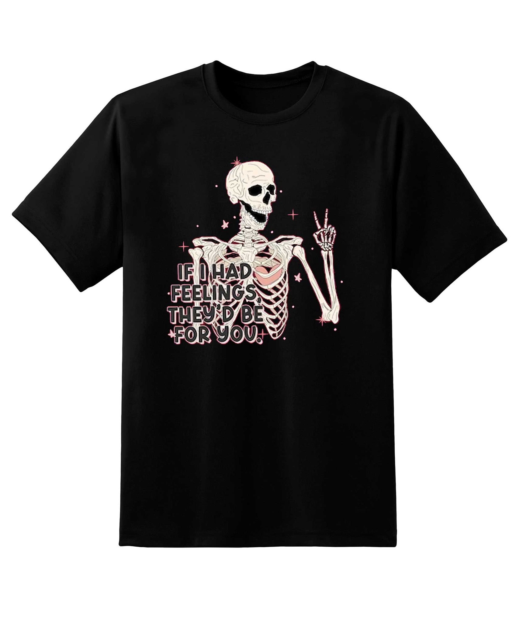Skitongift If I Had Feelings Theyd Be For You Sweatshirt Skeleton Hands Shirt Valentines Day Shirt Couple Valentine Tee Funny Shirts