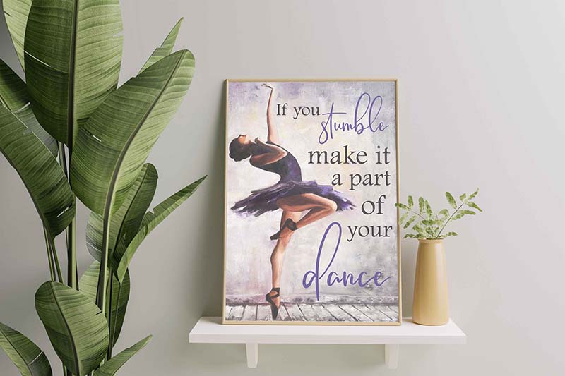 If you stumble make it a part of your dance-TT1211