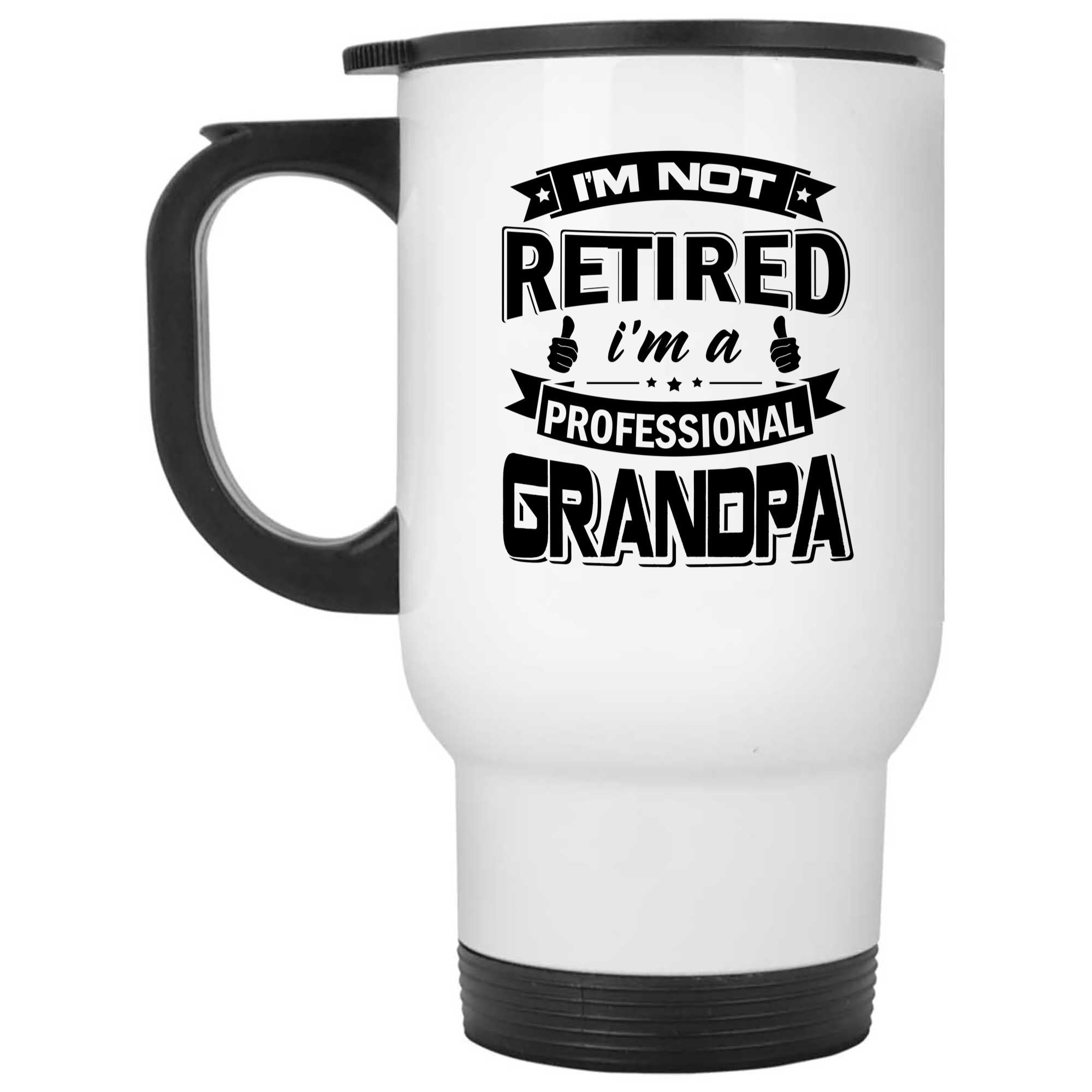 Skitongifts Funny Ceramic Novelty Coffee Mug Im Not Retired Im A Professional Grandpa 9dkShKz
