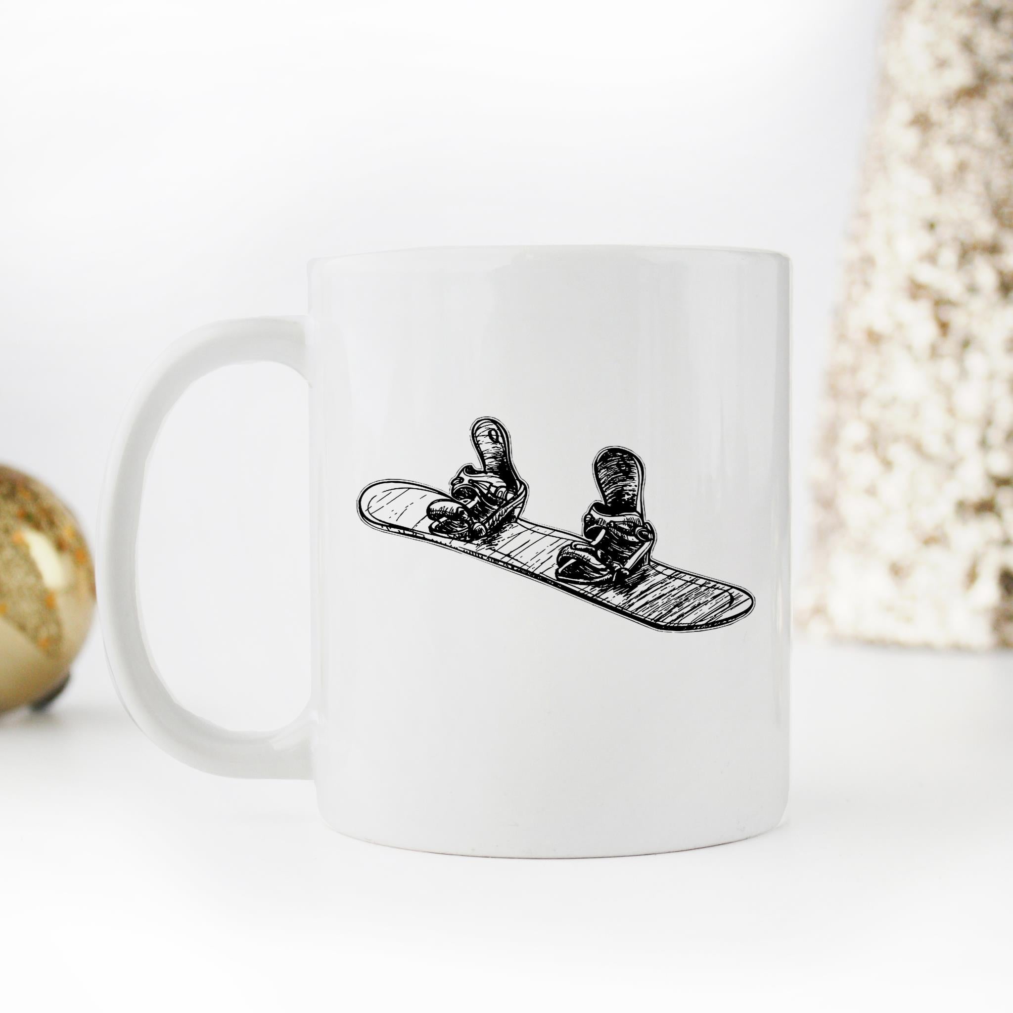 Skitongifts Funny Ceramic Novelty Coffee Mug In Snowboard Great For Any Snowboarding Fan zrBI9tY