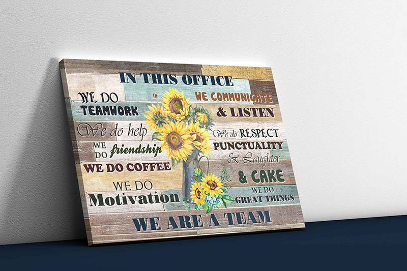 Skitongifts Wall Decoration, Home Decor, Decoration Room In This Office We Do Teamwork-TT1511