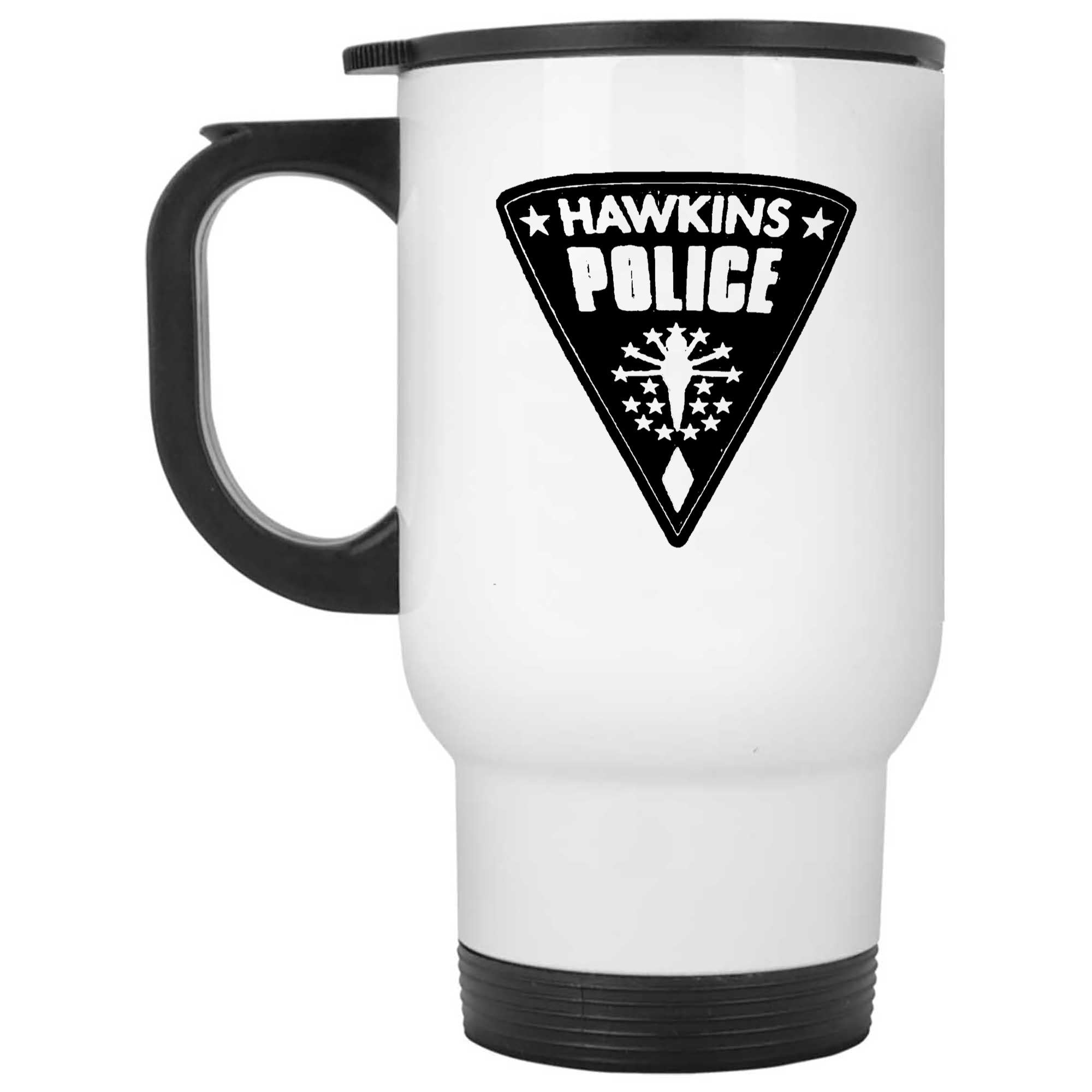 Skitongifts Funny Ceramic Novelty Coffee Mug Inspired By Stranger Things Hawkins Police 0zWpXO7