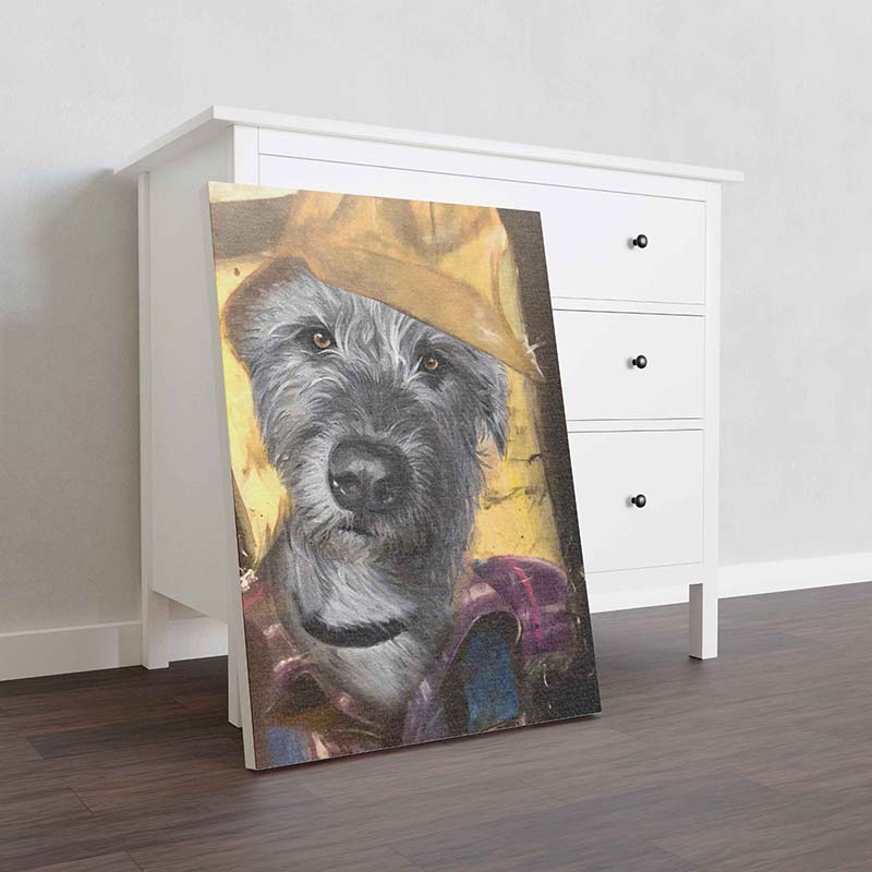 Skitongifts Wall Decoration, Home Decor, Decoration Room Irish Wolfhound Dog Plumber-TT1012