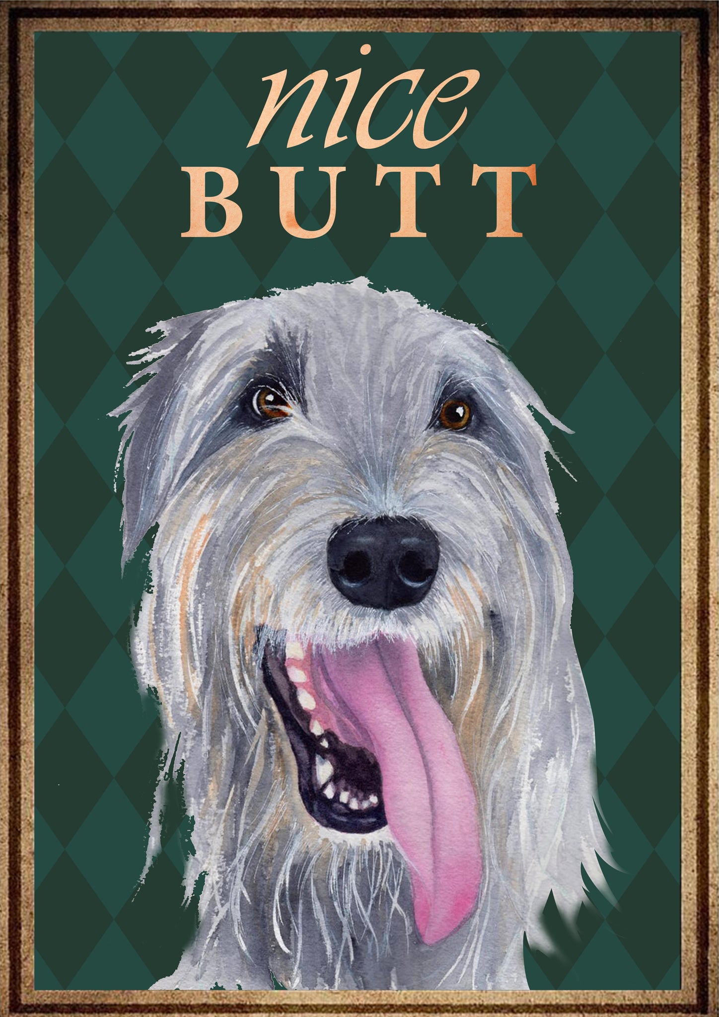 Irish Wolfhound Nice Butt Vintage-TT0708