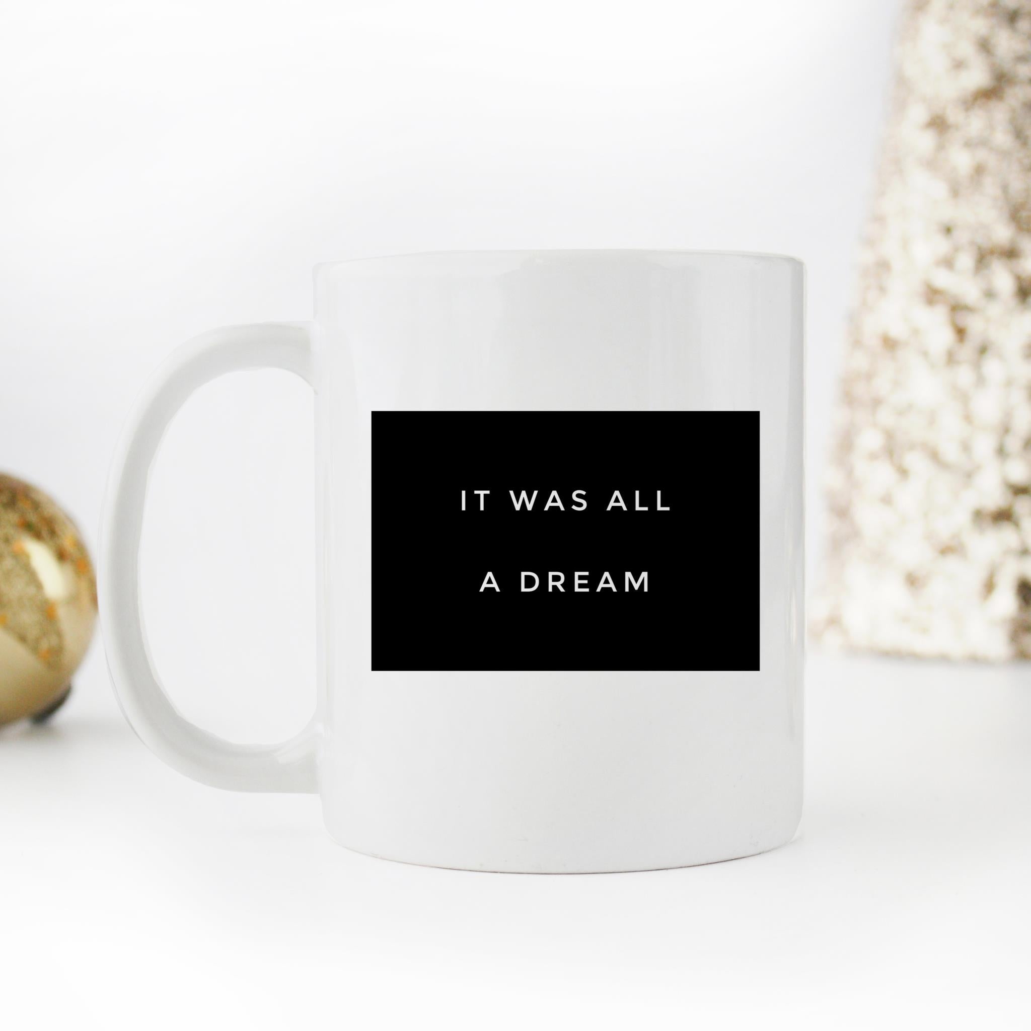 Skitongifts Funny Ceramic Novelty Coffee Mug It Was All A Dream Big Hip Hop oMCGc8o