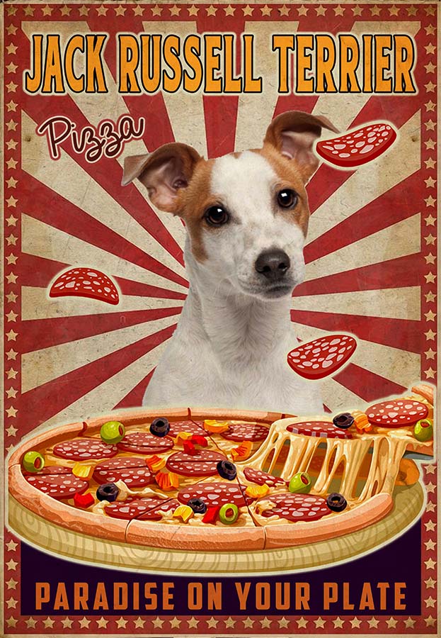 Jack Russell Terrier - Pizza Paradise On Your Plate-MH2109