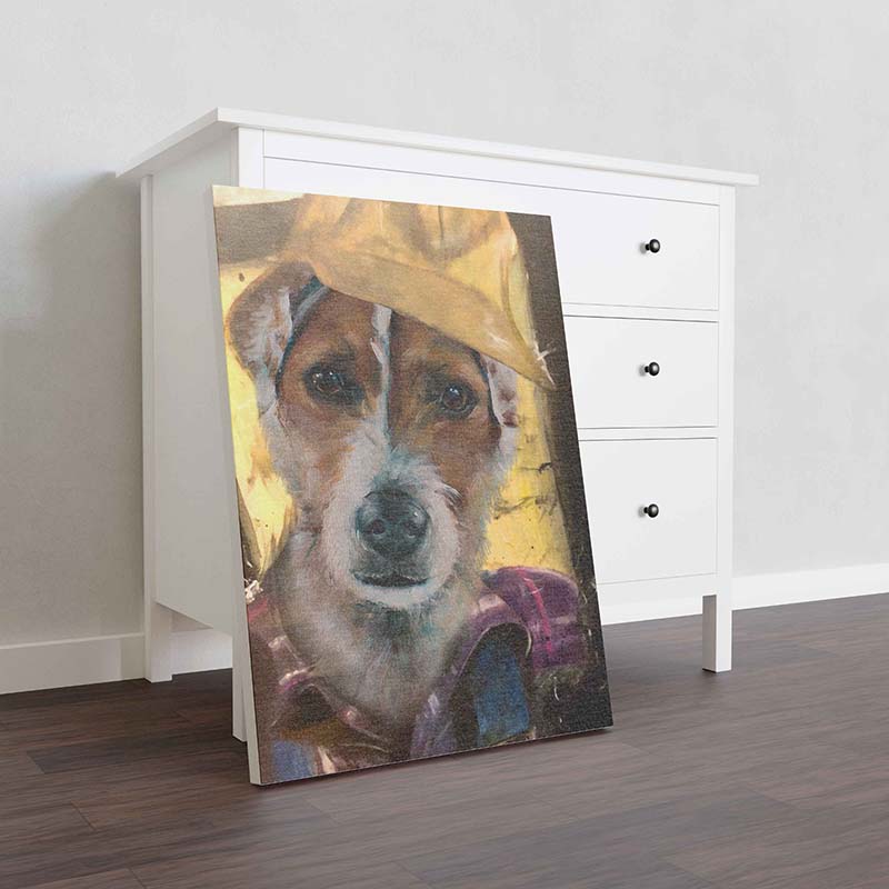 Skitongifts Wall Decoration, Home Decor, Decoration Room Jack Russell Terrier Dog Plumber-TT1012