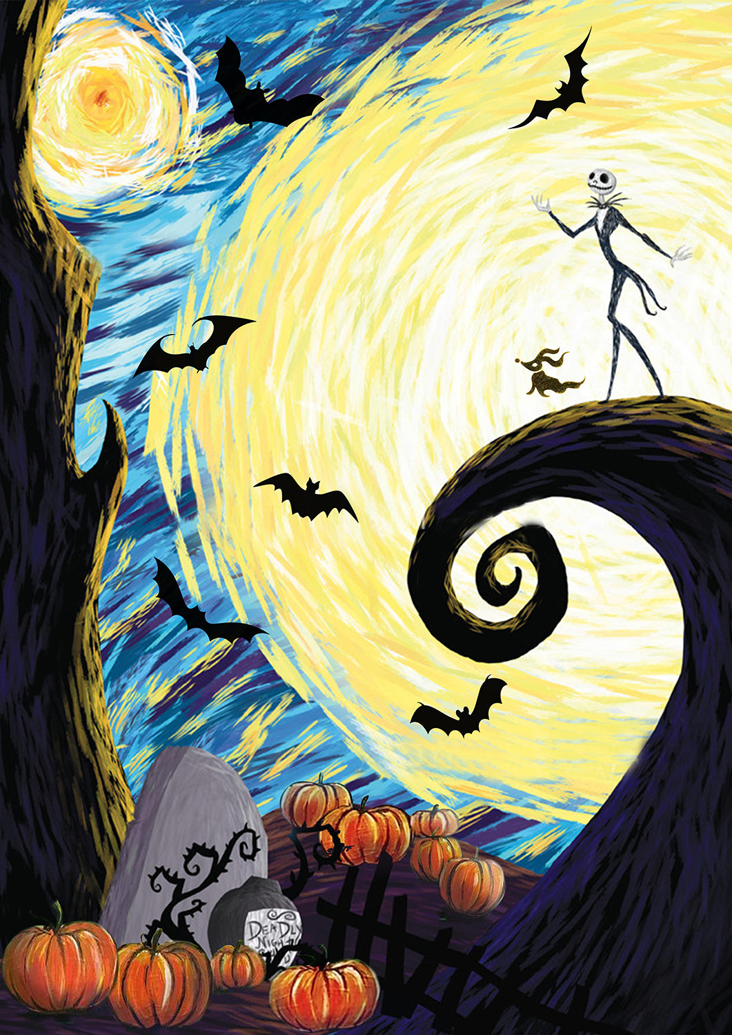 Jack Skellington Halloween Starry Night-TT0308