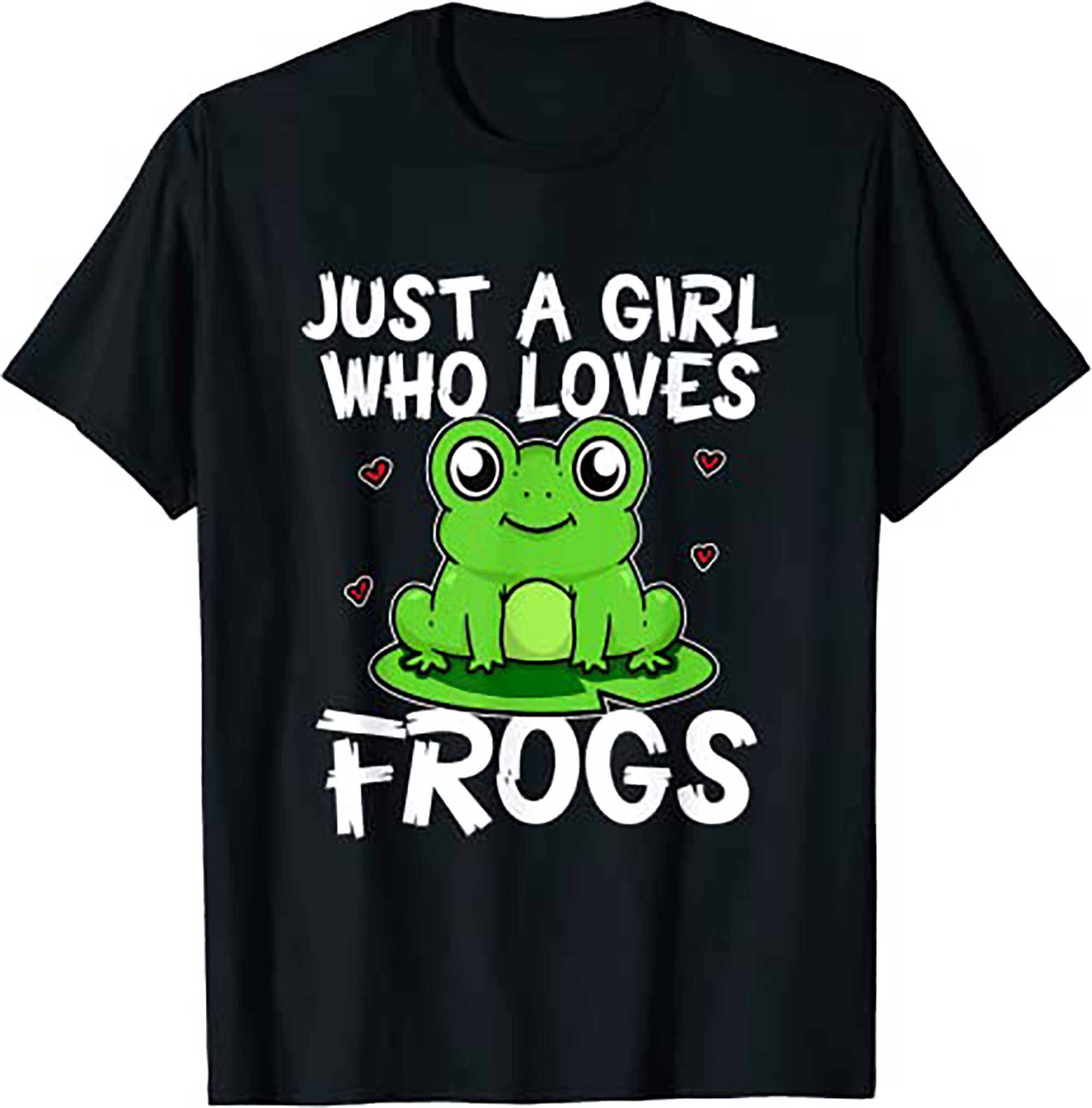 Just A Girl Who Loves Frogs Cute Green Frog Costume T Shirt