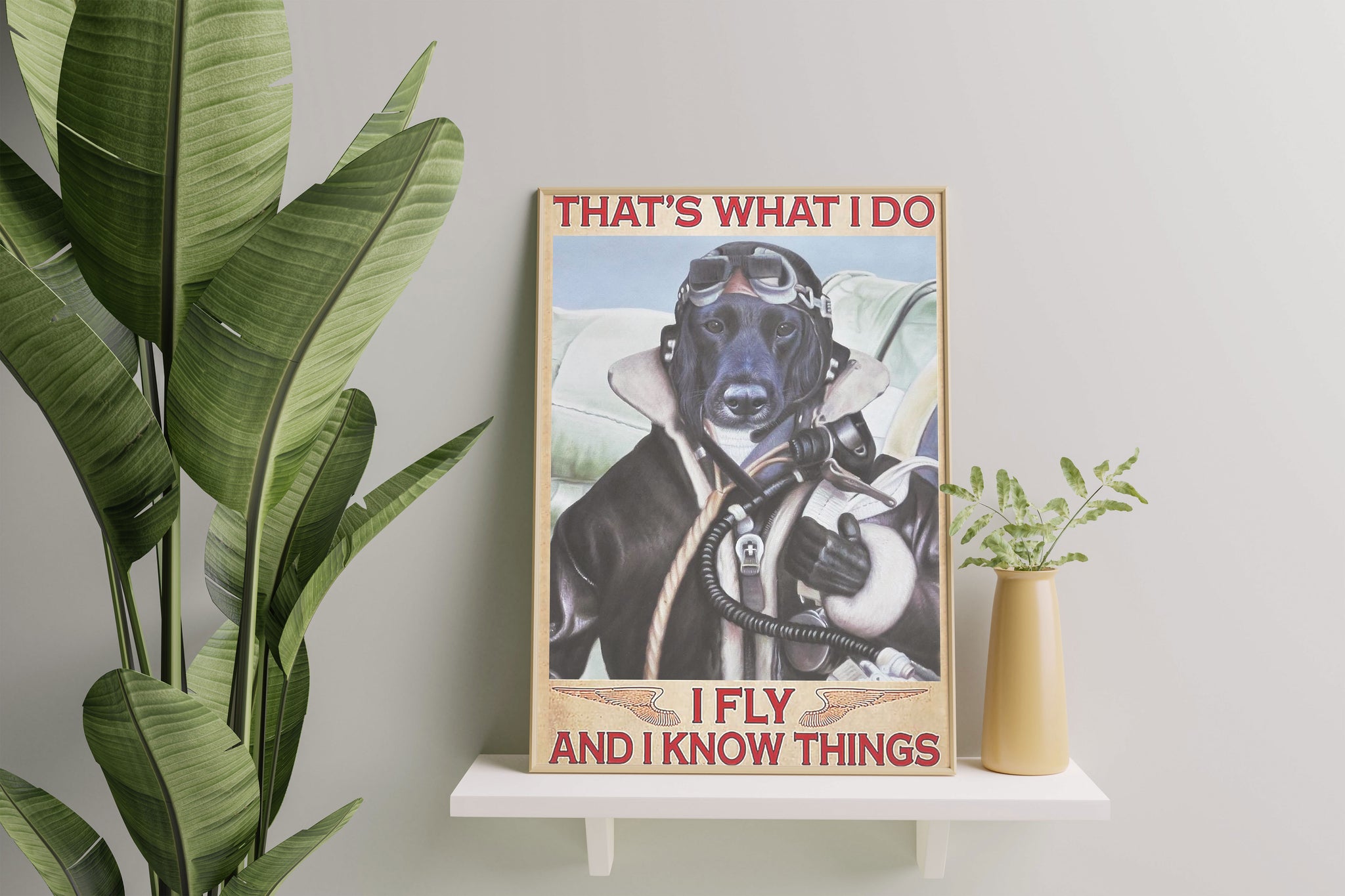 Labrador Retriever Dog That's What I Do I Fly And I Know Things Dog Lover