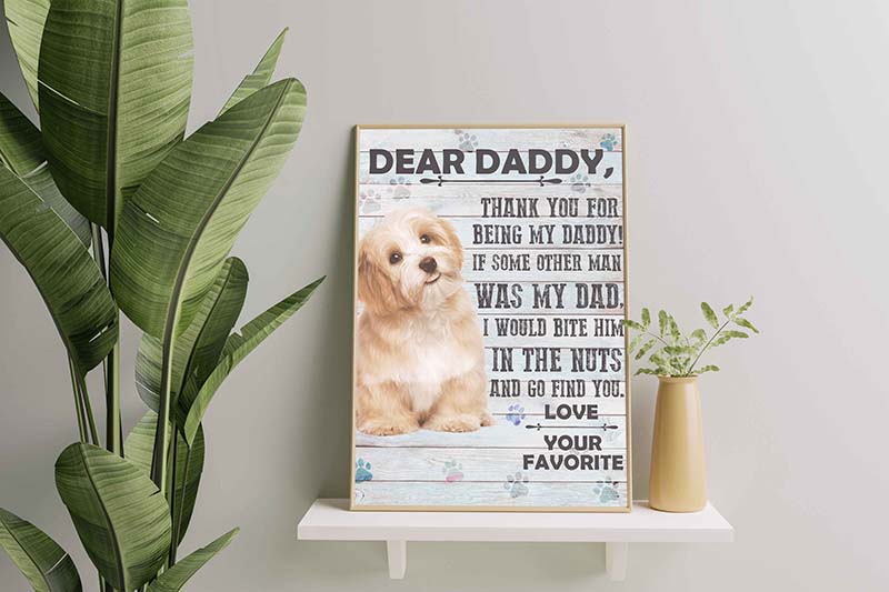 Lhasa Apso Dog Dear Daddy Love Your Favorite-TT0601