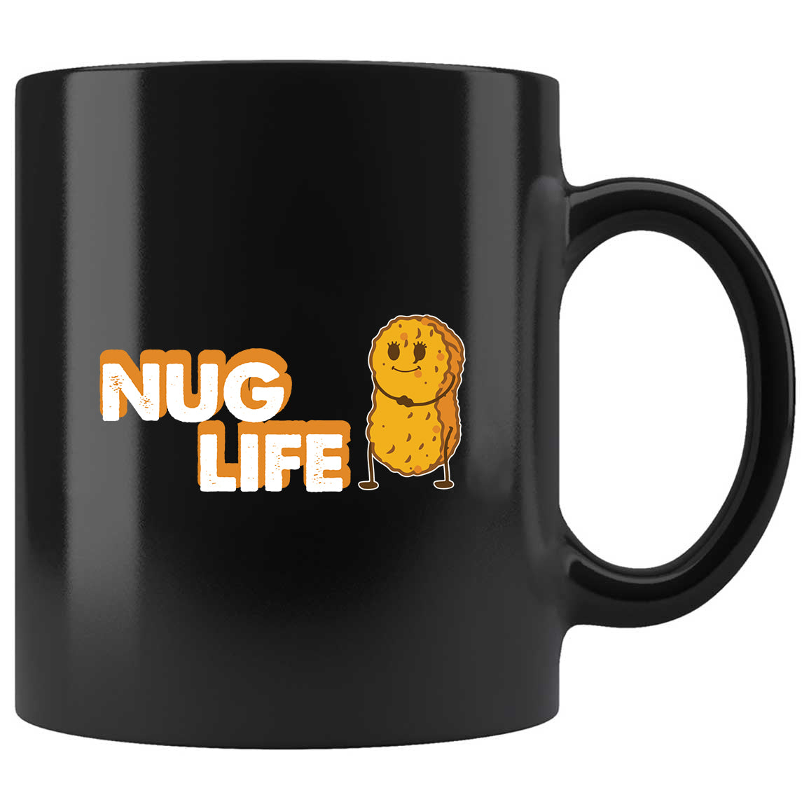 Nug Life Skitongifts Funny Ceramic Coffee Mug For Birthday, Mother's Day, Father's Day, Christmas