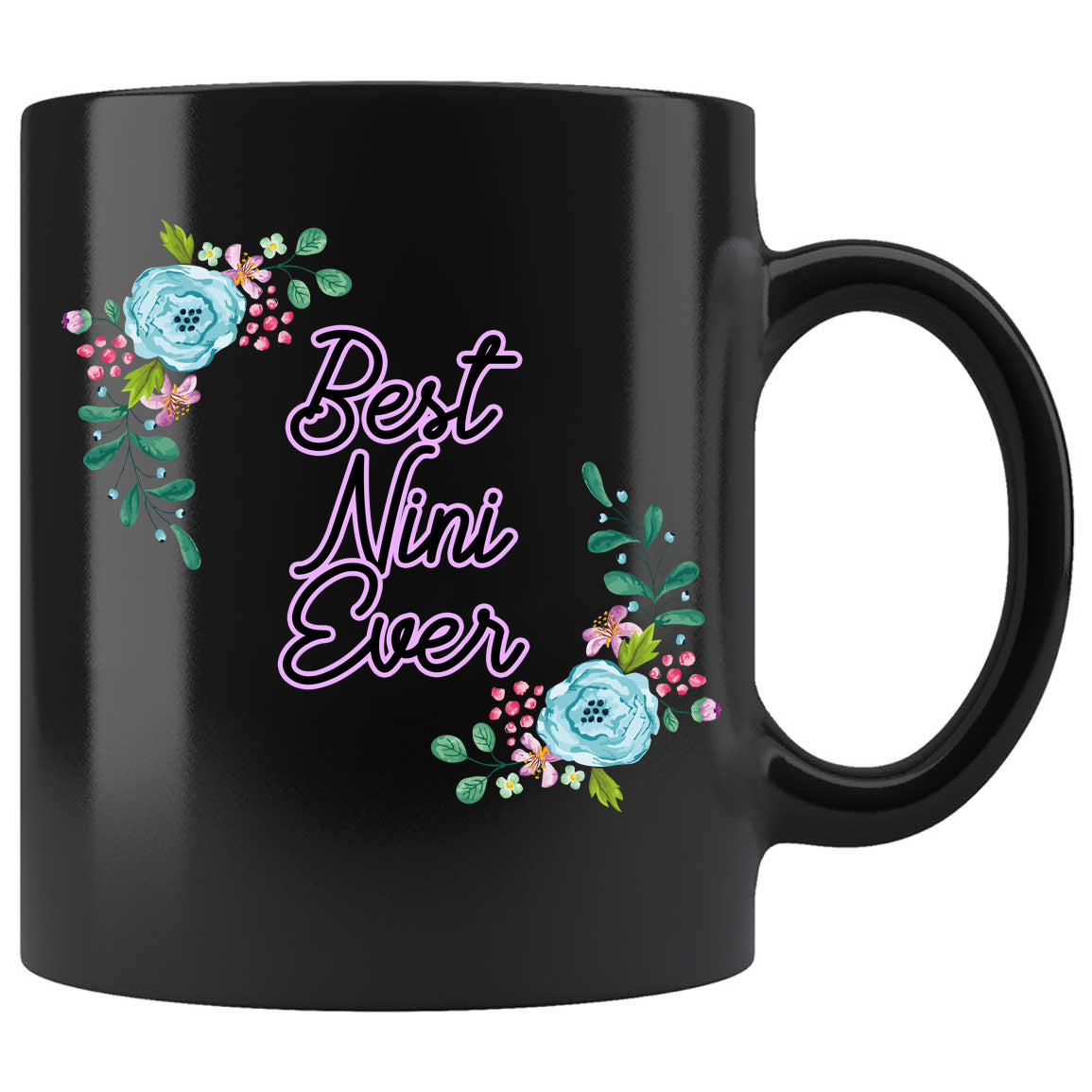 Best Nini Ever Skitongifts Funny Ceramic Coffee Mug For Birthday, Mother's Day, Father's Day, Christmas