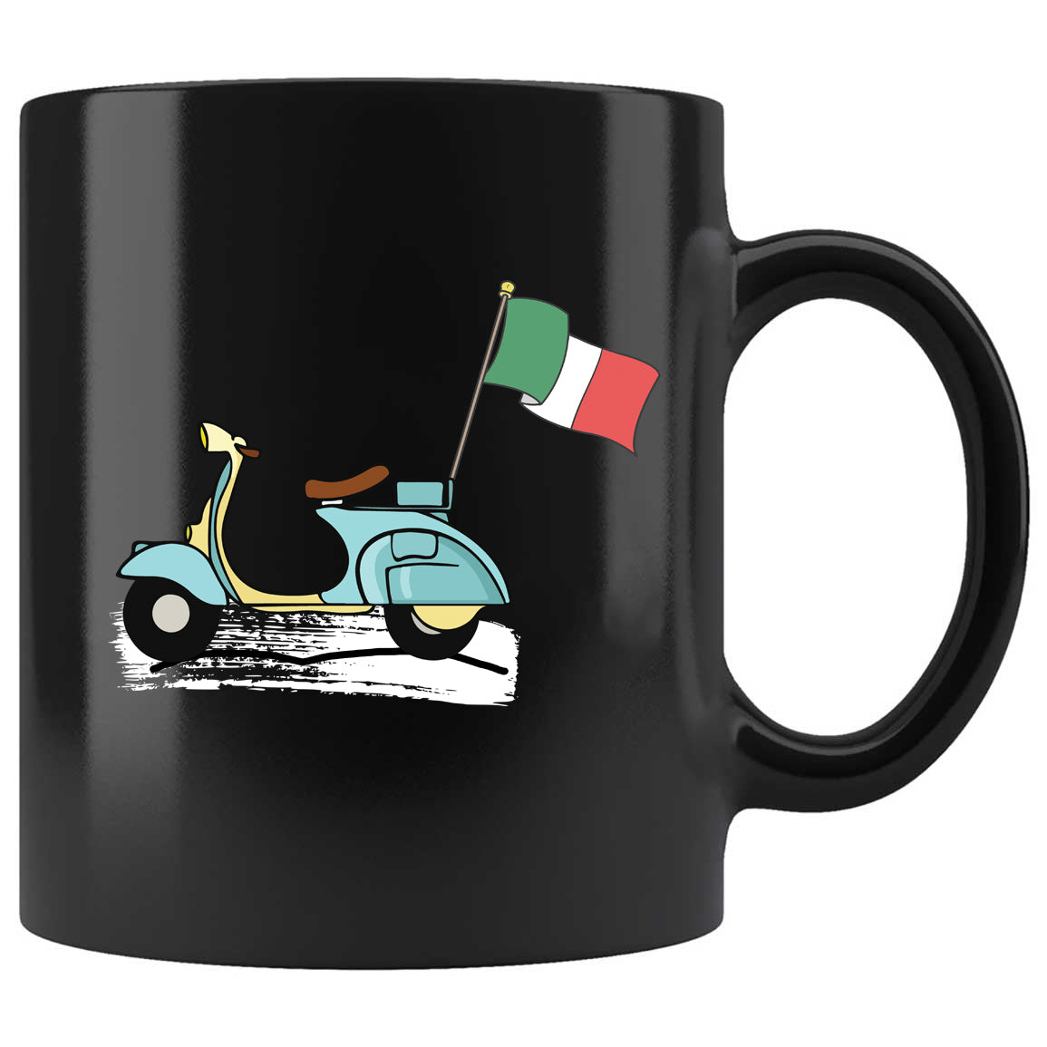 Italian Scooter Skitongifts Funny Ceramic Coffee Mug For Birthday, Mother's Day, Father's Day, Christmas