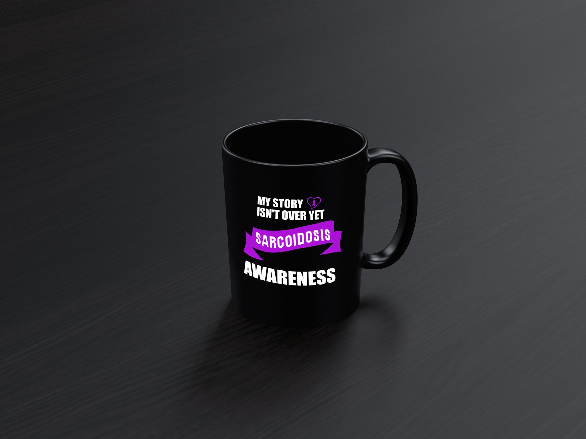 Skitongifts Funny Ceramic Coffee Mug For Birthday, Mother's Day, Father's Day, Christmas My Story Isn't Over Yet Sarcoidosis Awareness