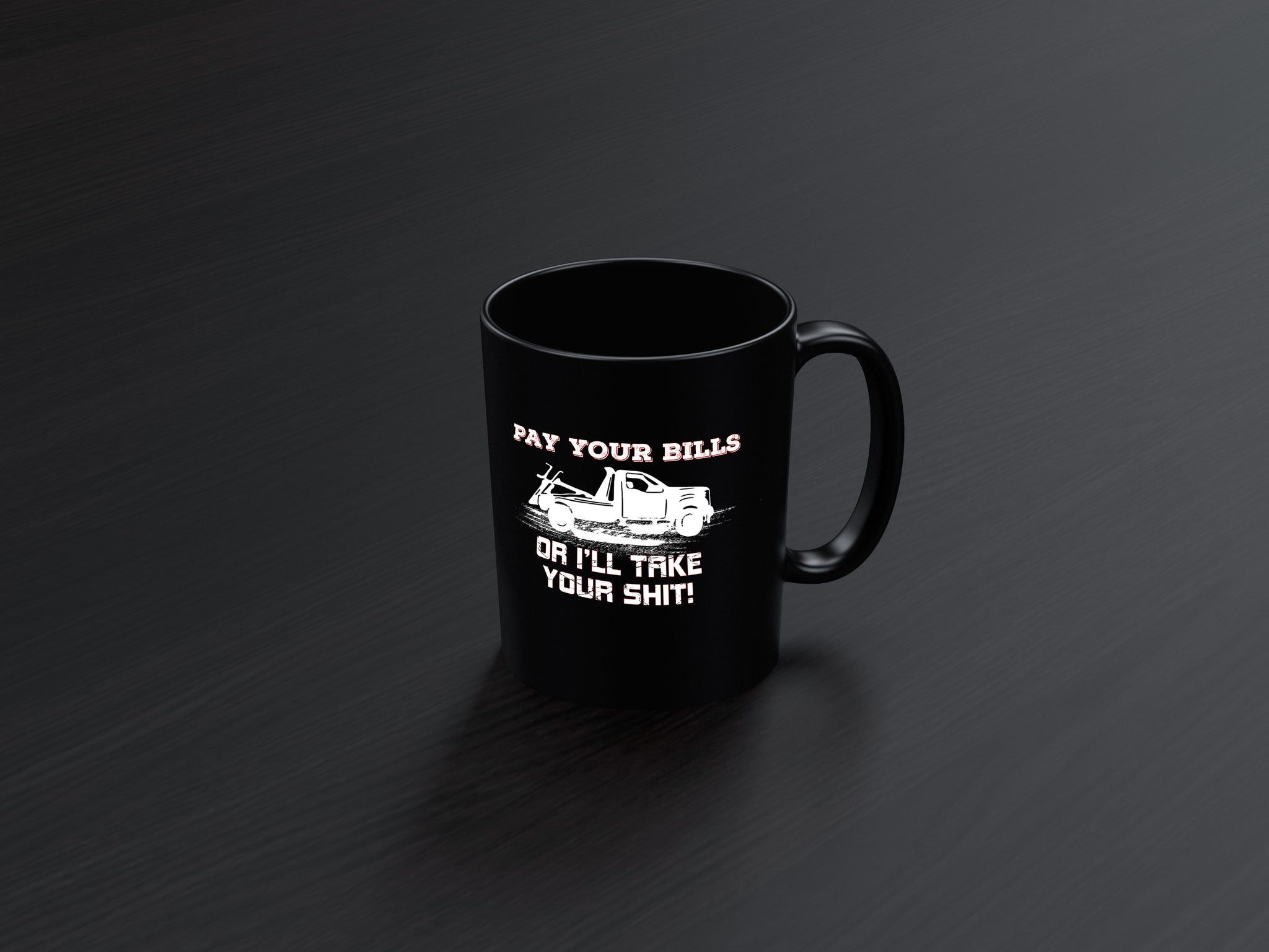Skitongifts Funny Ceramic Coffee Mug For Birthday, Mother's Day, Father's Day, Christmas Pay Your Bills Or I'll Take Your Shit Repo