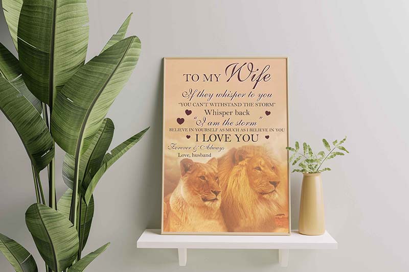Lion To My Wife I Love You Forever & Always-TT2712