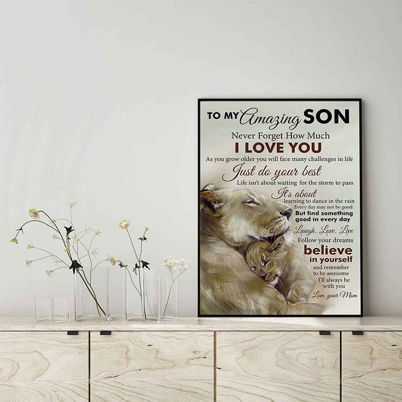 Lion to My Amazing_Son As You Grow Older You'll Many Challenges in Life Just Do Your Best Your Mom-TT2803