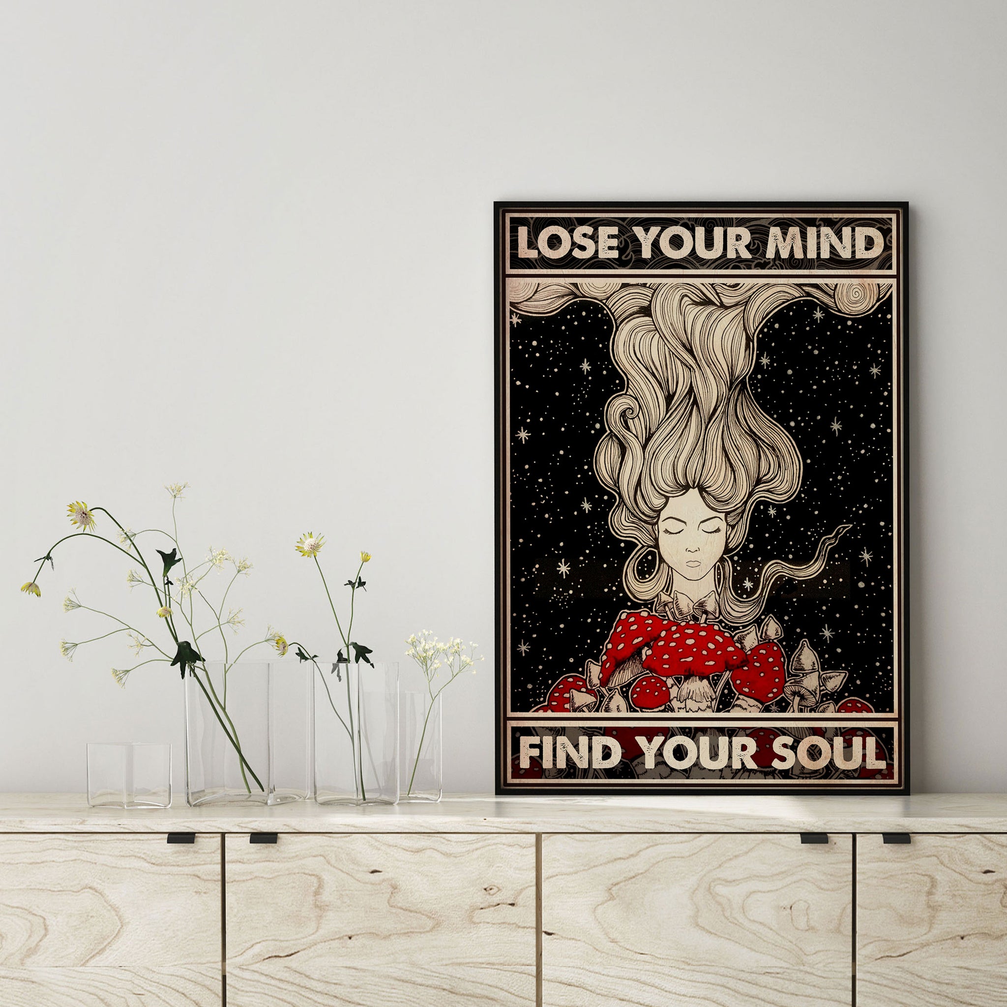 Lose Your Mind Find Your Soul Vintage Hippie Girl-MH1708