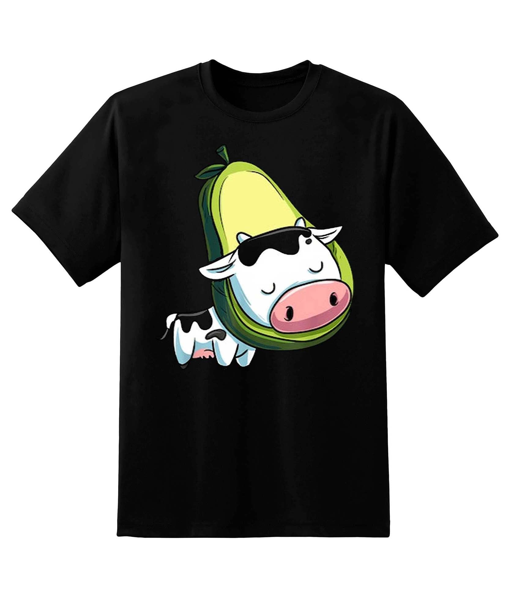 Skitongift Love Avocado And Cow Avocado Halloween Costume T Shirt Funny Shirts Hoodie Sweater Short Sleeve Casual Shirt