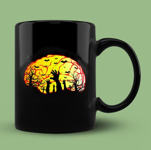 Skitongift Ceramic Novelty Coffee Mug Love Brains Zoomie Mug