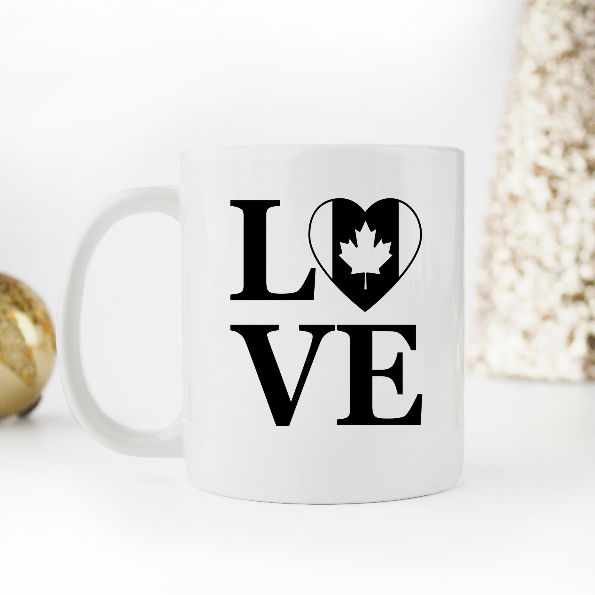 Skitongifts Funny Ceramic Novelty Coffee Mug Lovecanadaindependencedaycanadianheart XIOqNP4