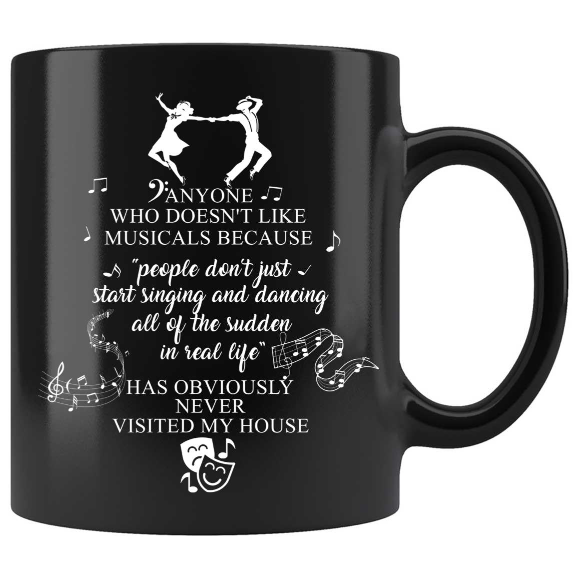Skitongifts Coffee Mug Funny Ceramic Novelty M102-NH041221-Musical Theater Singing & Dancing Xcmwsr3