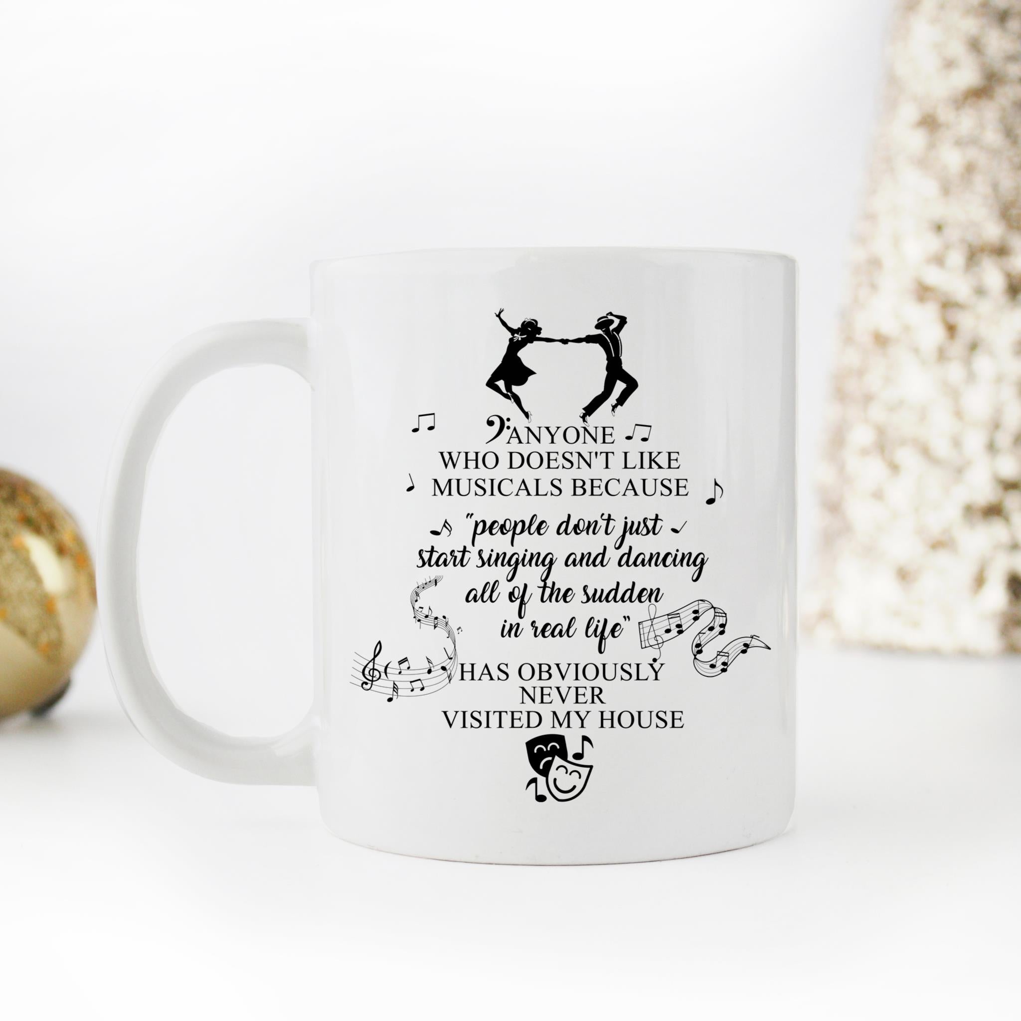 Skitongifts Coffee Mug Funny Ceramic Novelty M102-NH041221-Musical Theater Singing & Dancing Xcmwsr3