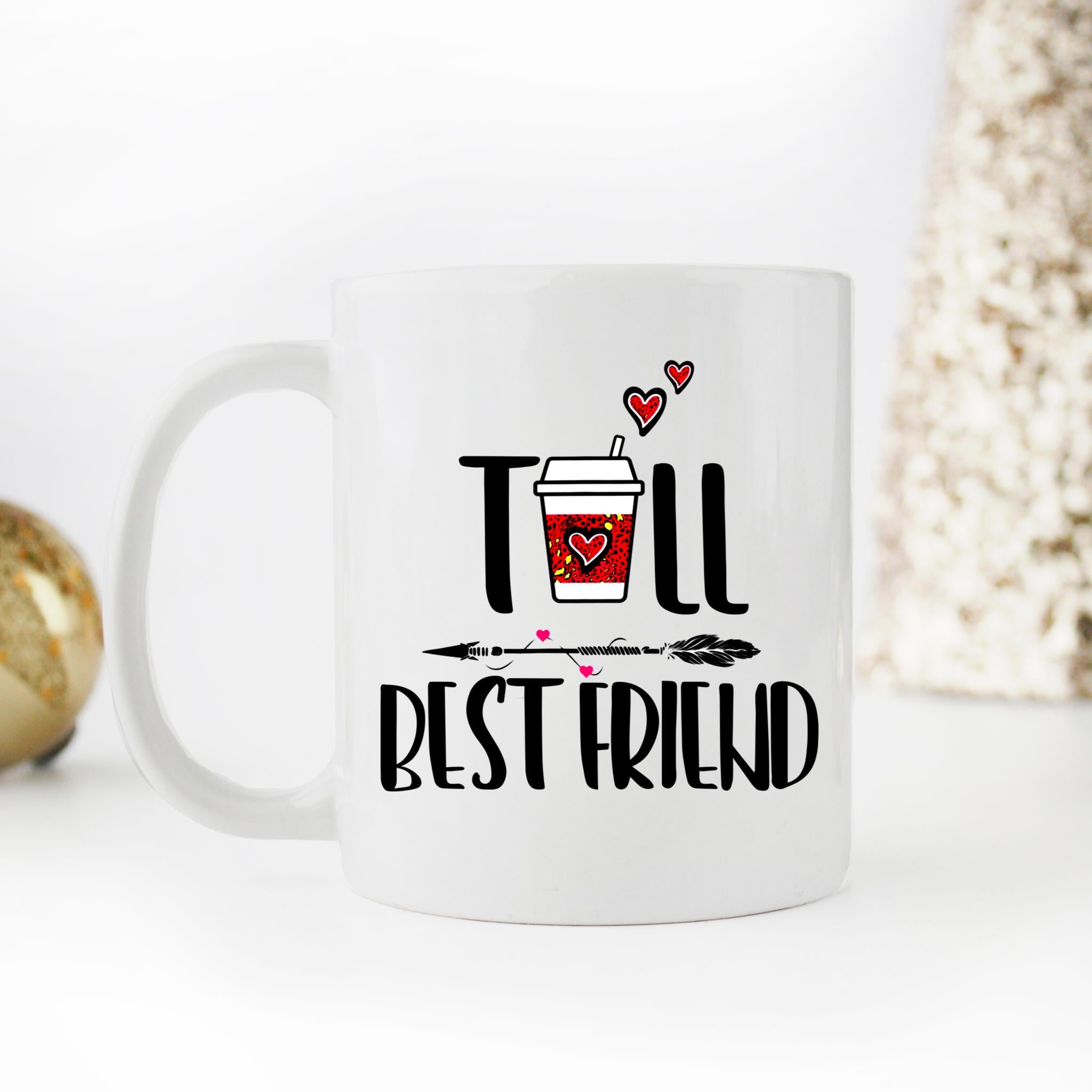 Skitongifts Coffee Mug Funny Ceramic Novelty M117 Tall And Short Best Friend-A Wwq1M7J