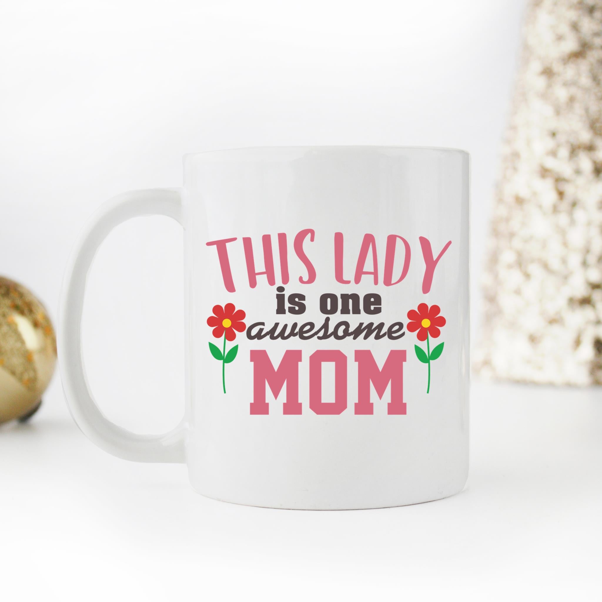 Skitongifts Coffee Mug Funny Ceramic Novelty M118-NH271221-This Lady Is One Awesome Omi Fflermc