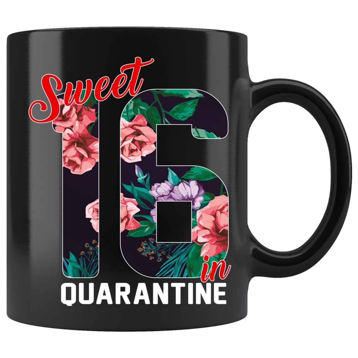 Skitongifts Coffee Mug Funny Ceramic Novelty Sweet 16 In Quarantine Vskzyai