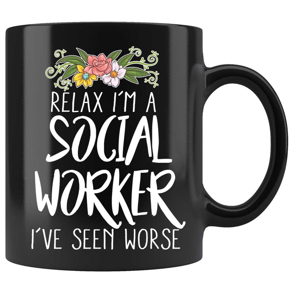 Skitongifts Coffee Mug Funny Ceramic Novelty Social Worker Jubocrx