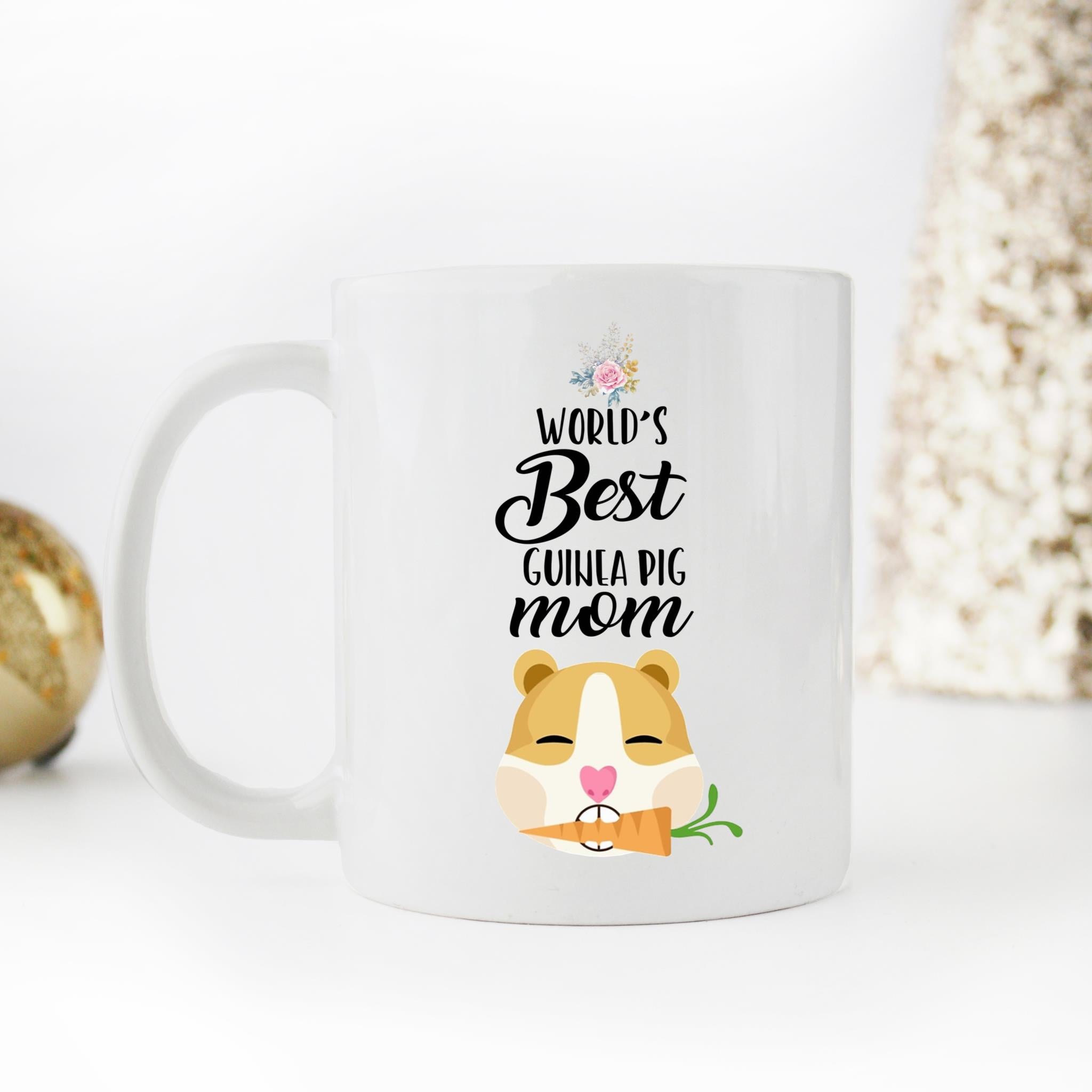 Skitongifts Coffee Mug Funny Ceramic Novelty World's Best Guinea Pig Mom Hsouycy