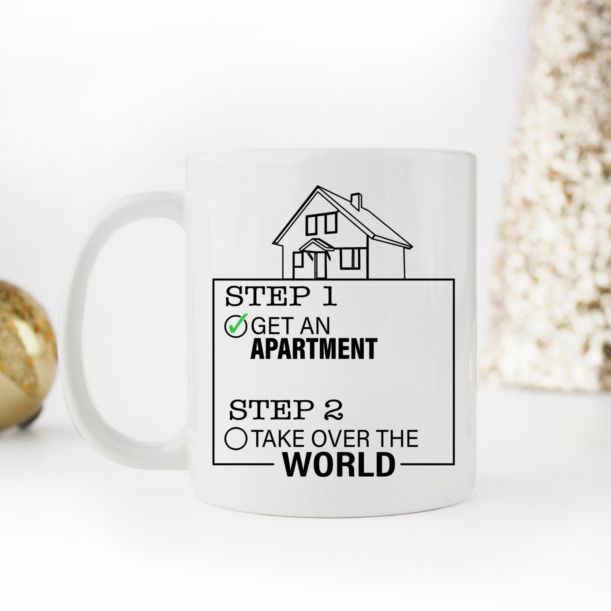 Skitongifts Coffee Mug Funny Ceramic Novelty M162 First Apartment Rlanwa6