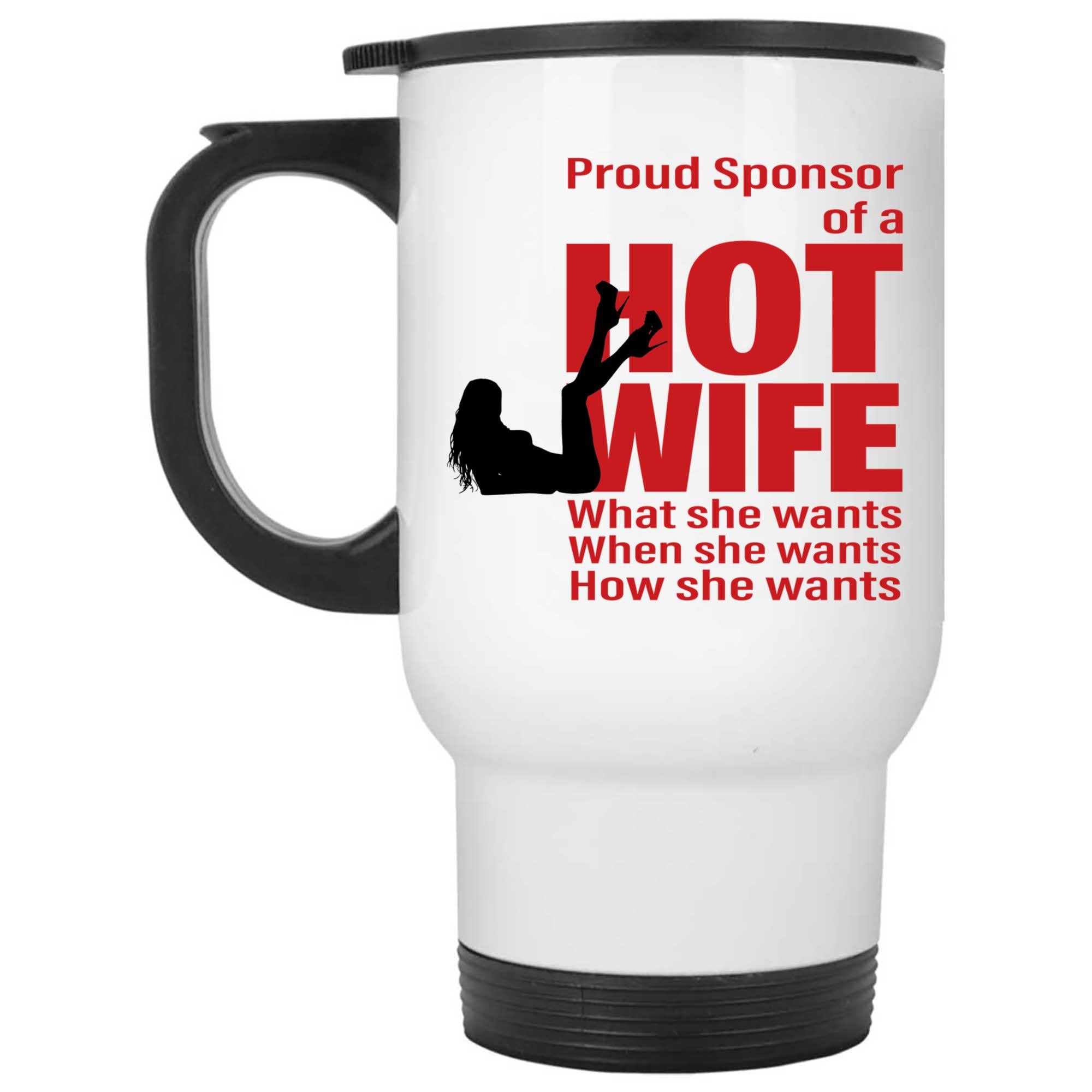 Skitongifts Coffee Mug Funny Ceramic Novelty M169 Proud Sponsor Of A Hotwife W5Inq8N