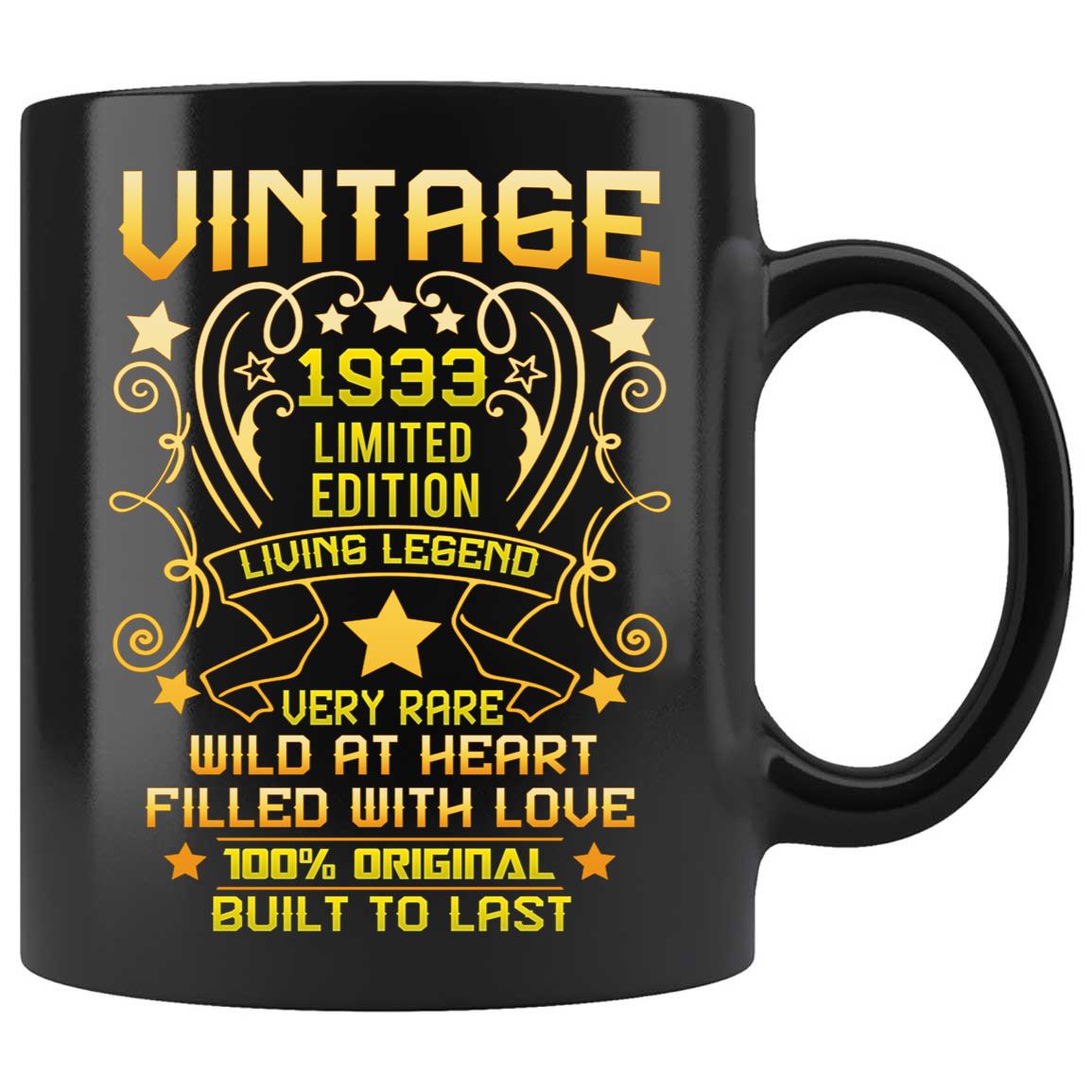 Skitongifts Coffee Mug Funny Ceramic Novelty M180 Vintage 1933 Best Years Old Birthday Nora1Yk