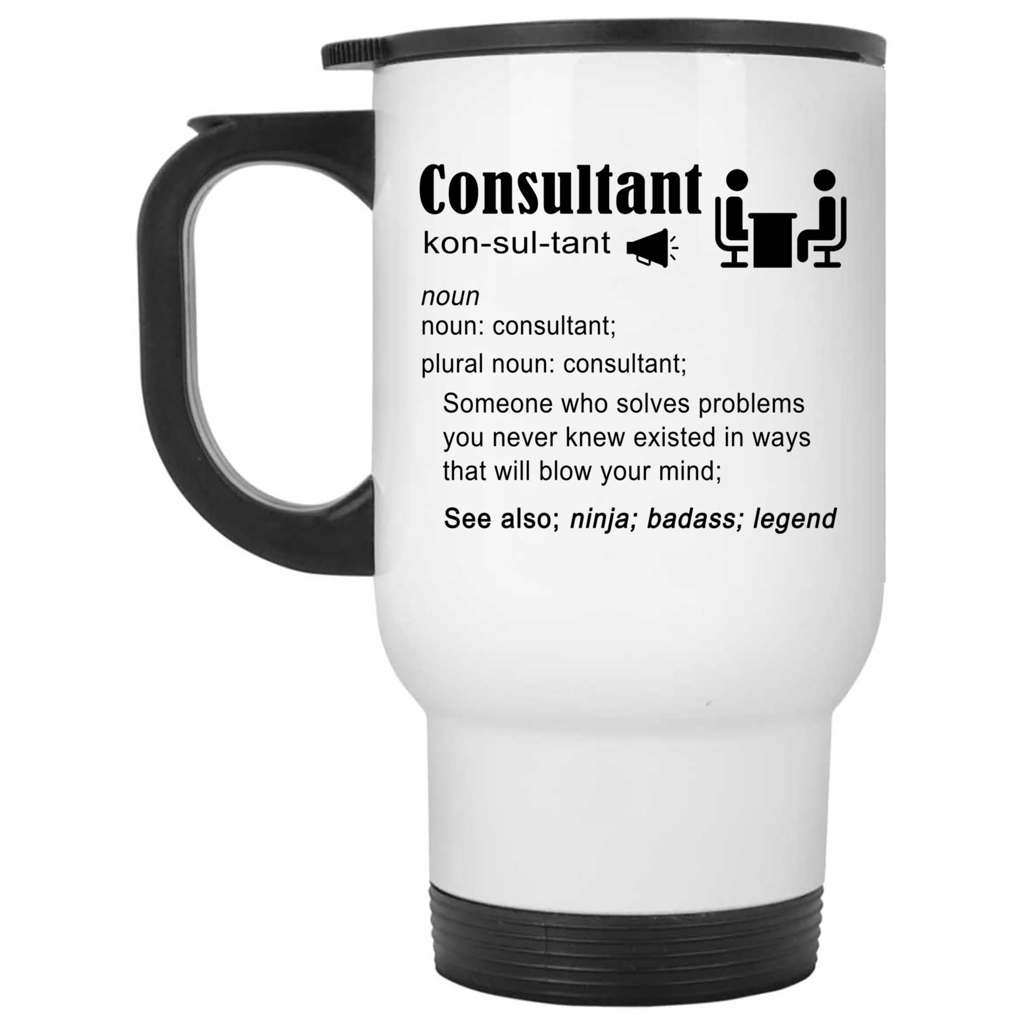 Skitongifts Coffee Mug Funny Ceramic Novelty M186 Consultant U5C3Qo3