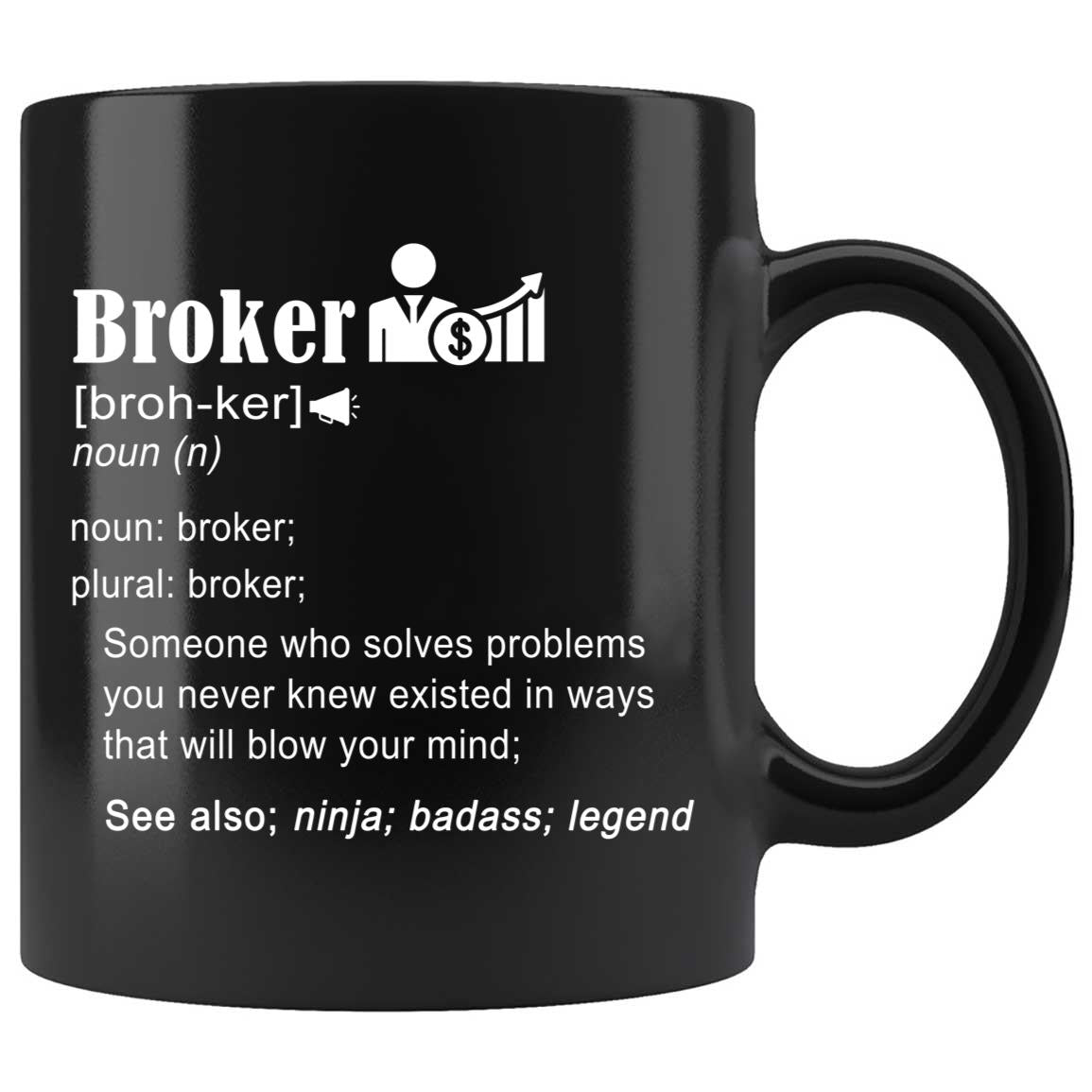 Skitongifts Coffee Mug Funny Ceramic Novelty M197-Nh17 Broker Qtjcisb