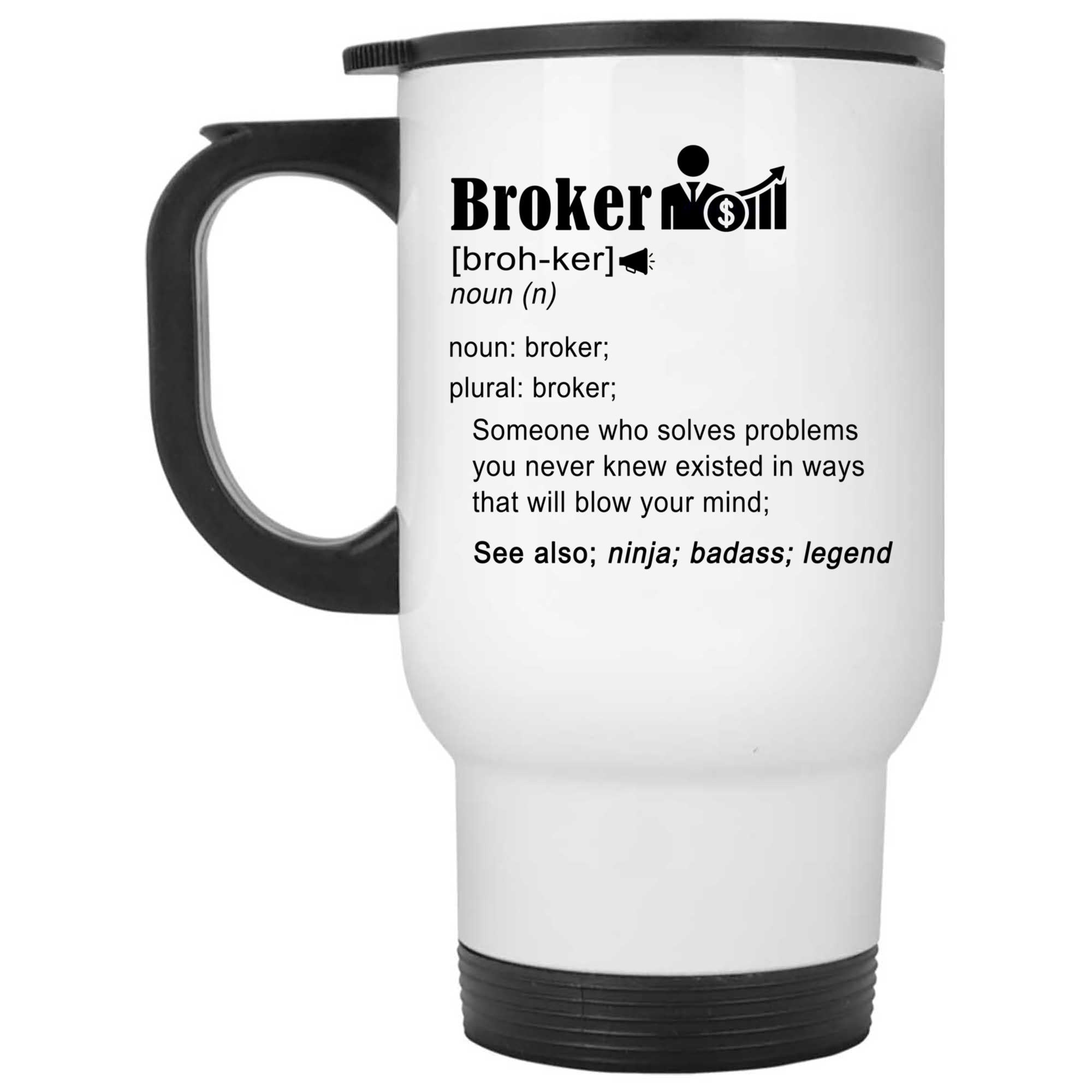 Skitongifts Coffee Mug Funny Ceramic Novelty M197-Nh17 Broker Qtjcisb