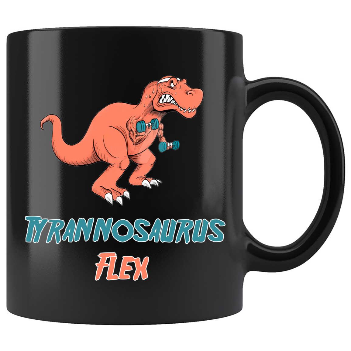 Skitongifts Funny Ceramic Coffee Mug Novelty M19_Kl211221_Tyrannosaurus Flex 4Ffrix1