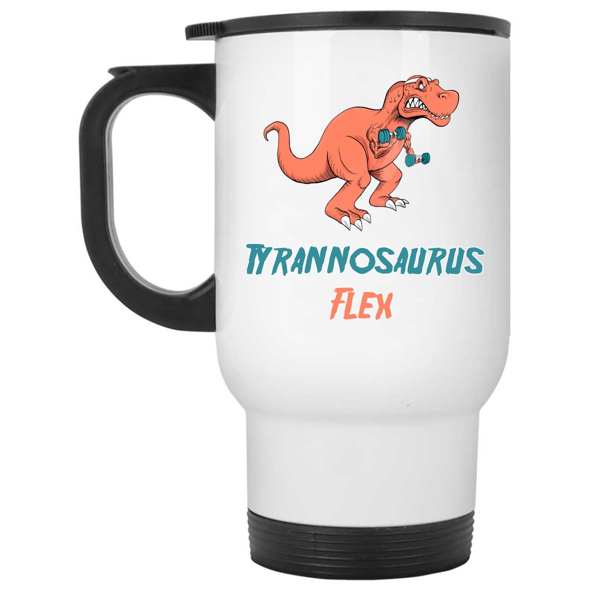 Skitongifts Funny Ceramic Coffee Mug Novelty M19_Kl211221_Tyrannosaurus Flex 4Ffrix1