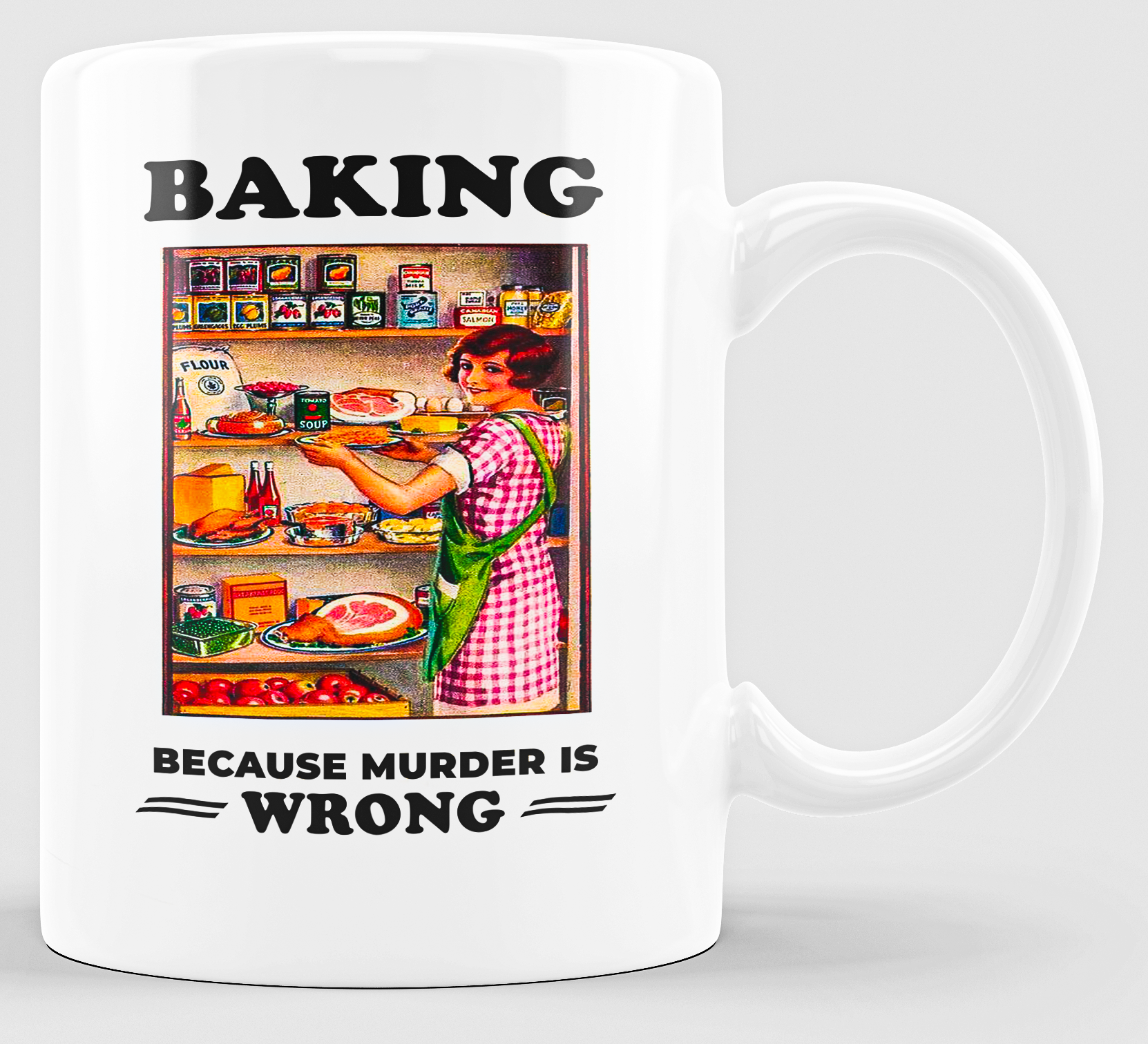  Coffee MugTK261121_ Baking Because Murder Is Wrong