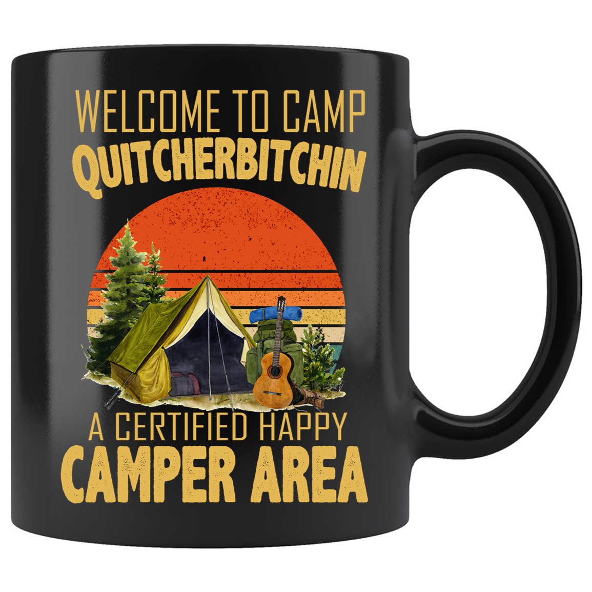 Skitongifts Funny Ceramic Coffee Mug Novelty M20-Nh151221-Welcome To Camp Quitcherbitchin Ba4Vs1E