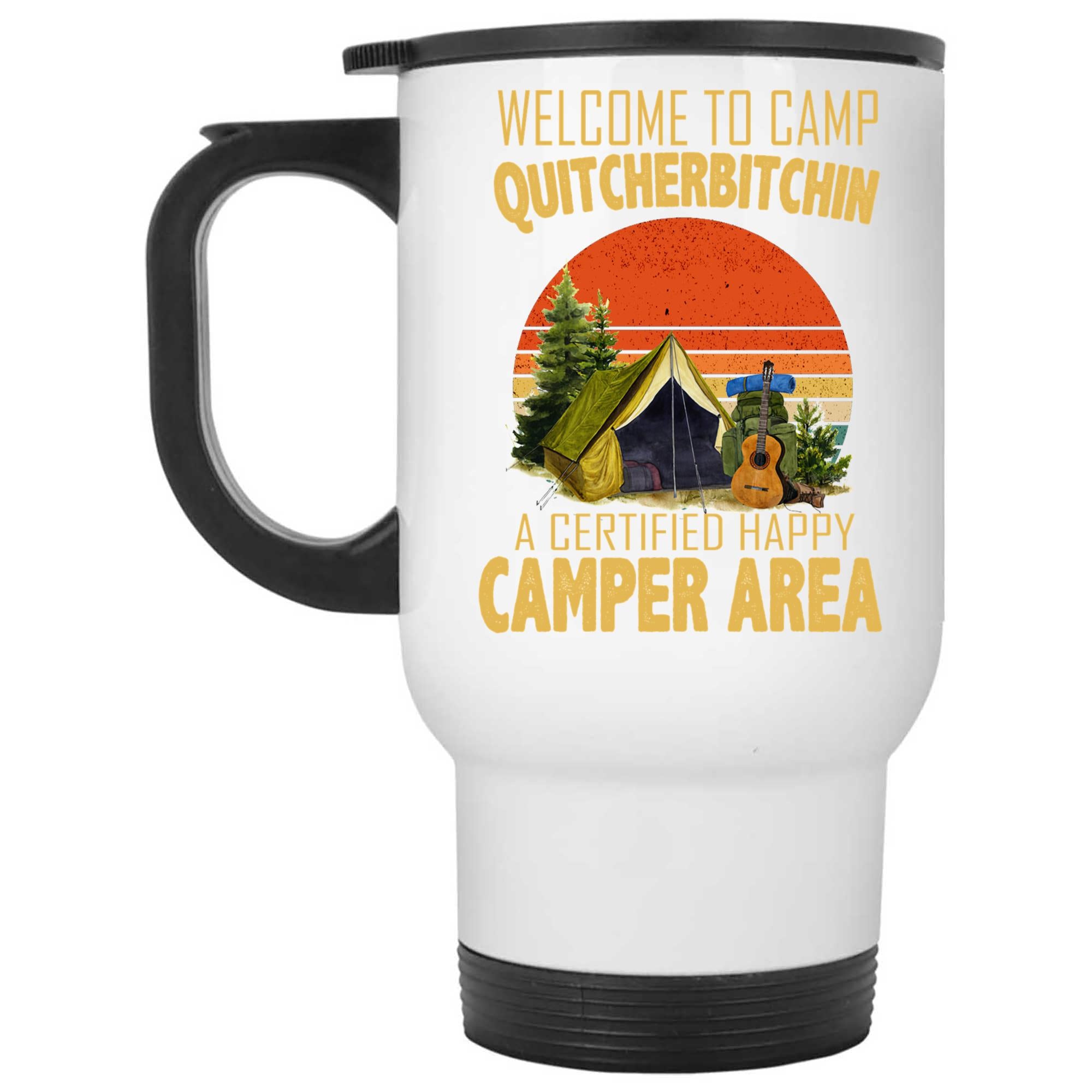 Skitongifts Funny Ceramic Coffee Mug Novelty M20-Nh151221-Welcome To Camp Quitcherbitchin Ba4Vs1E
