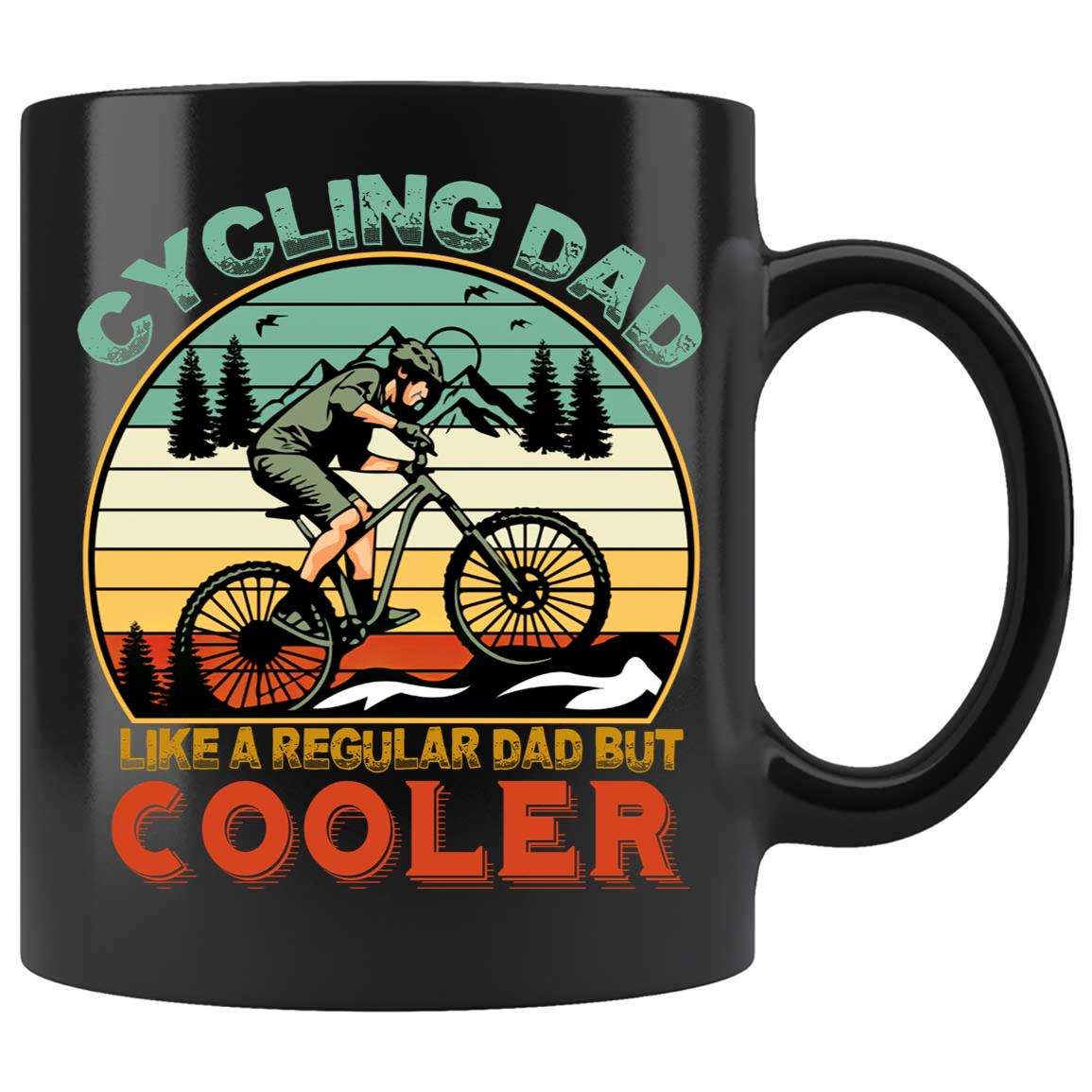 Skitongifts Funny Ceramic Coffee Mug Novelty M24-Nh181221-Cycling Dad Like A Regular Dad But Cooler Lpfgsoj